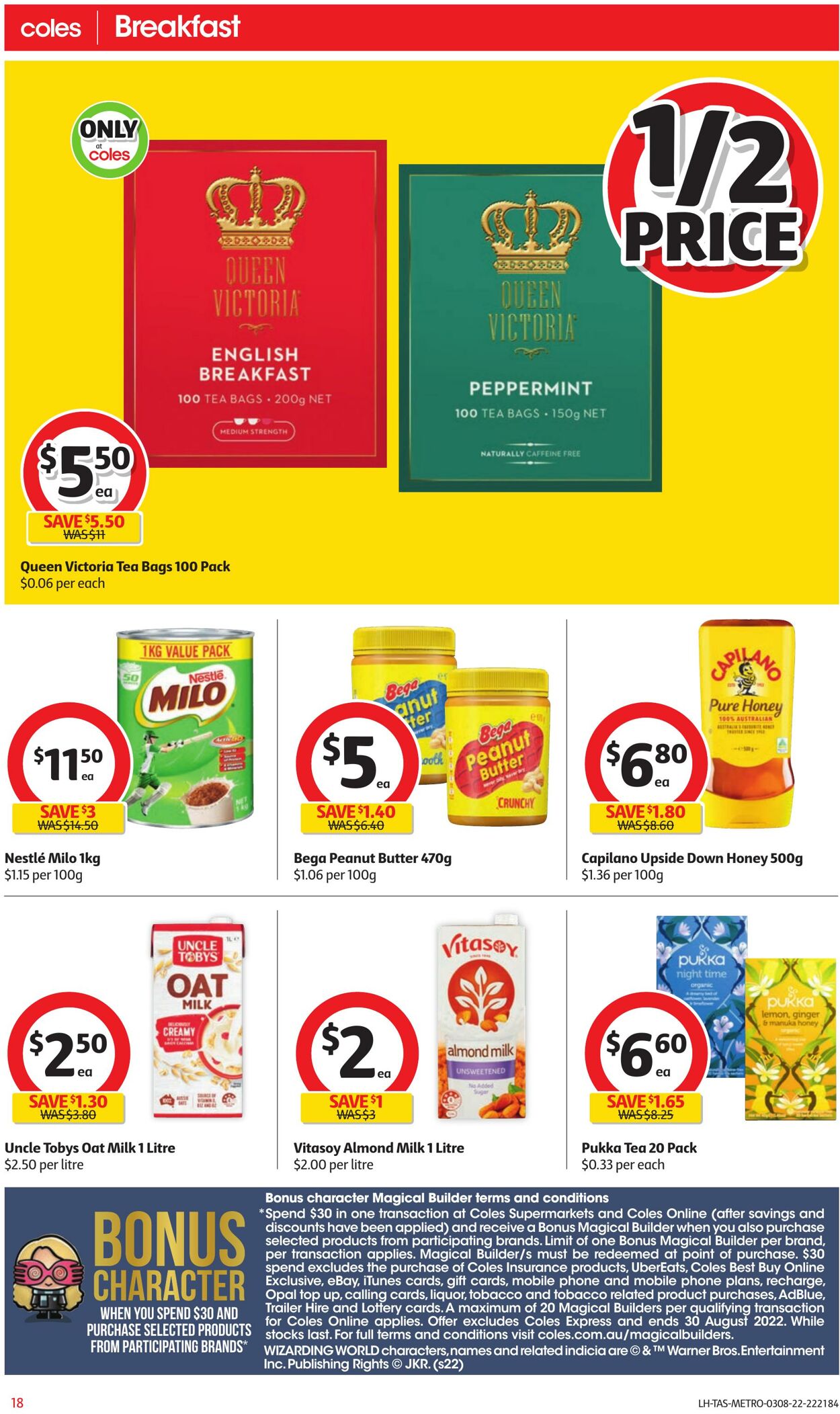 Catalogue Coles 03.08.2022 - 09.08.2022