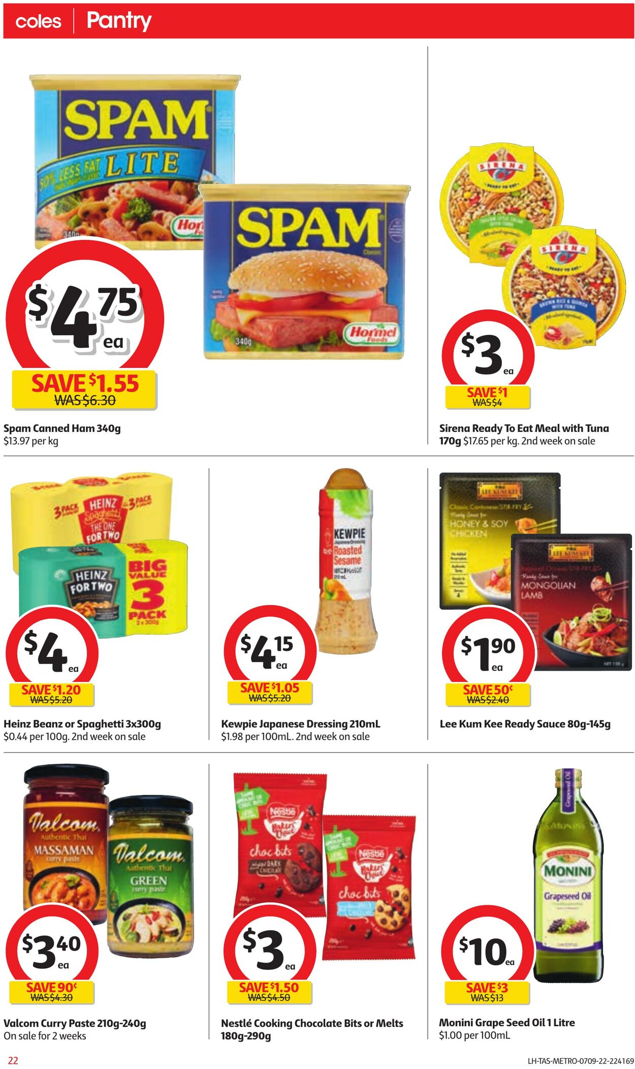 Catalogue Coles 07.09.2022 - 13.09.2022