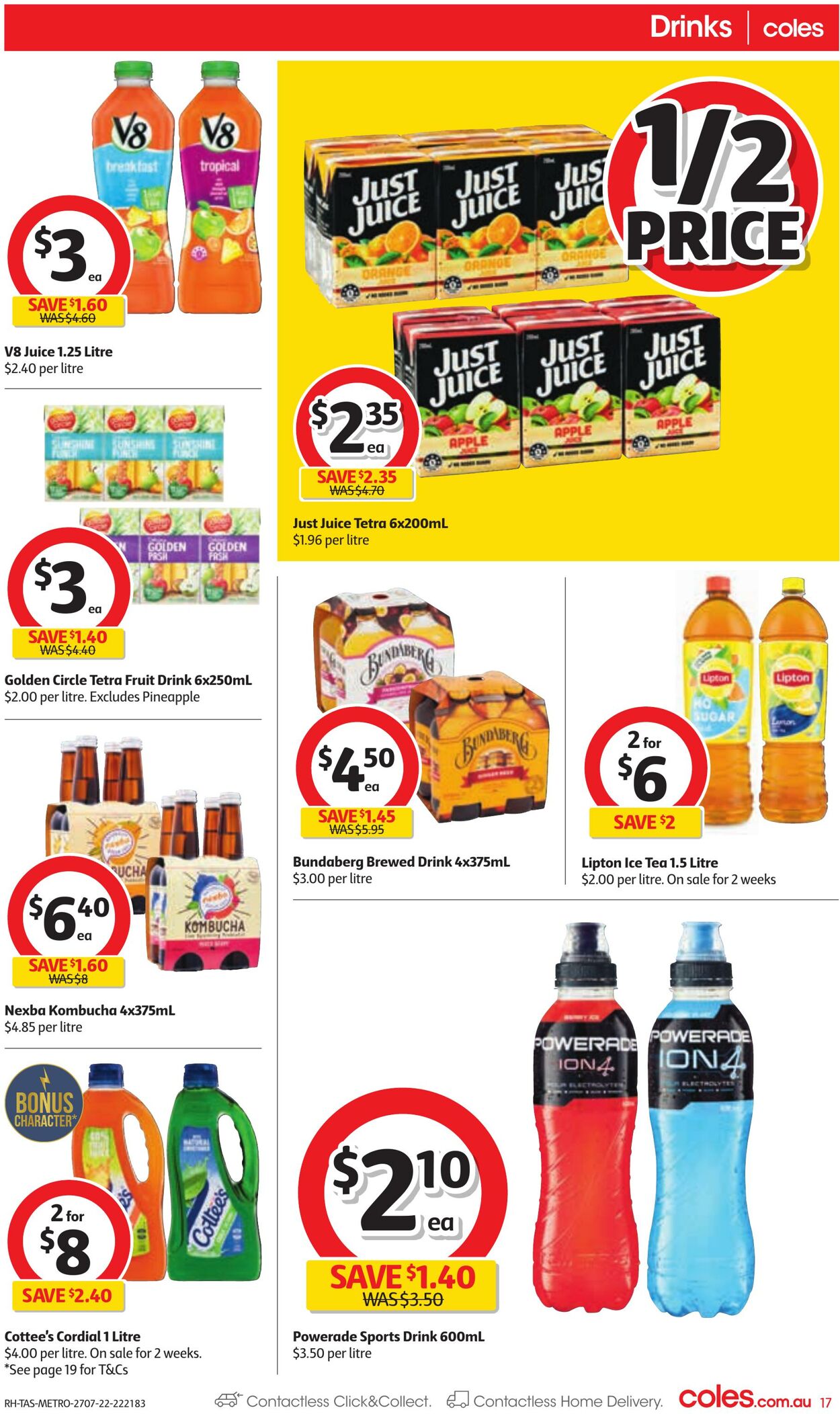 Catalogue Coles 27.07.2022 - 02.08.2022