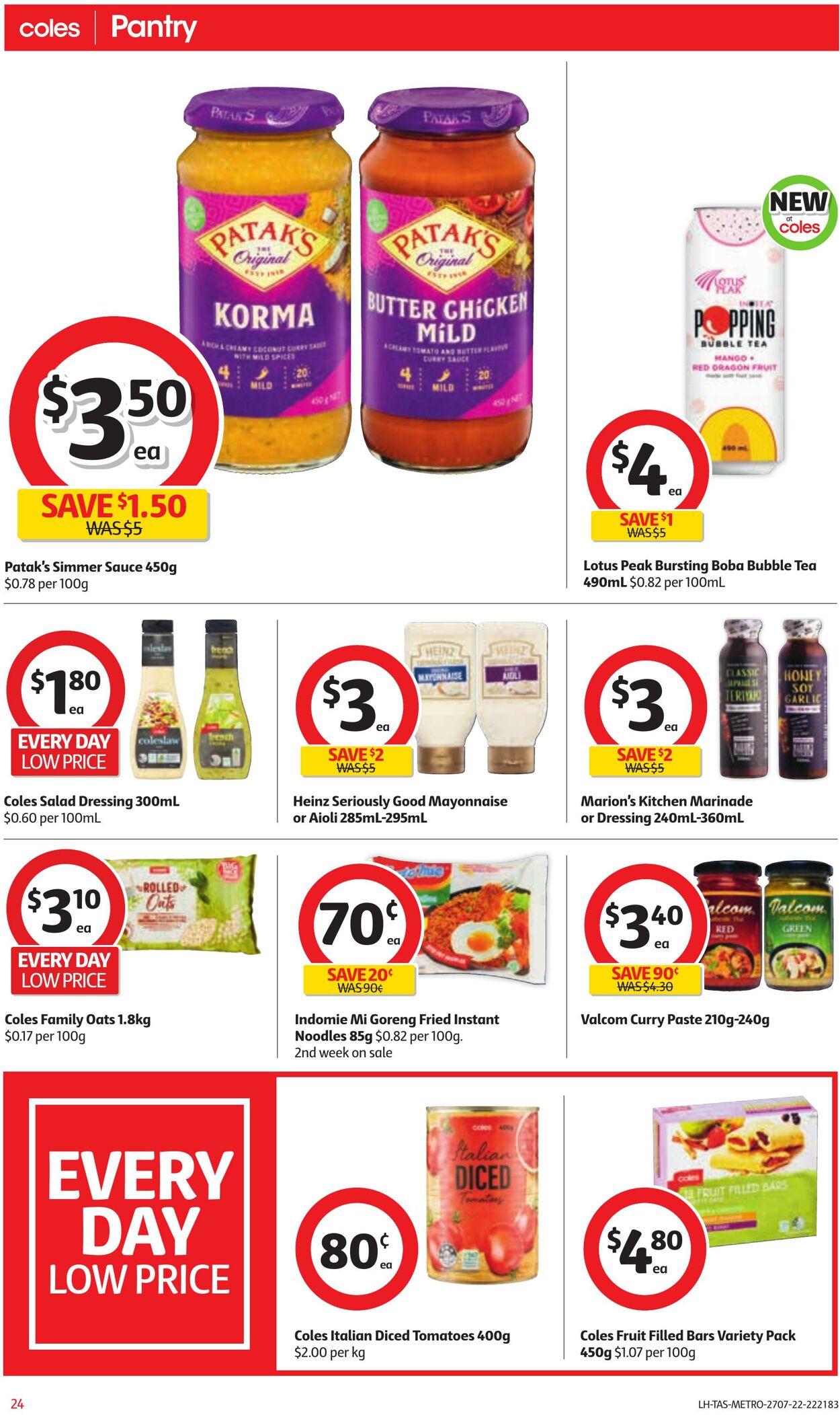 Catalogue Coles 27.07.2022 - 02.08.2022