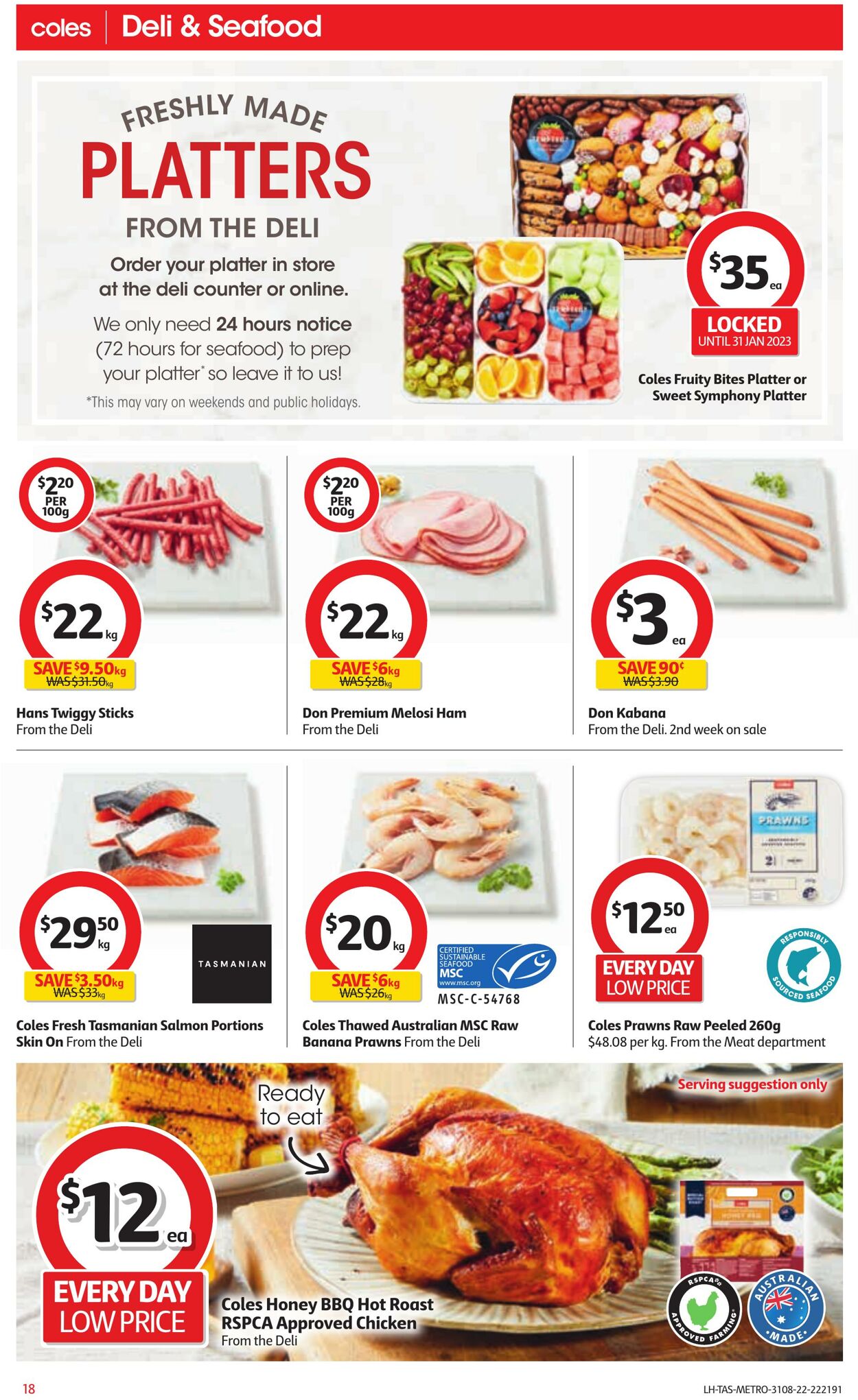 Catalogue Coles 31.08.2022 - 06.09.2022