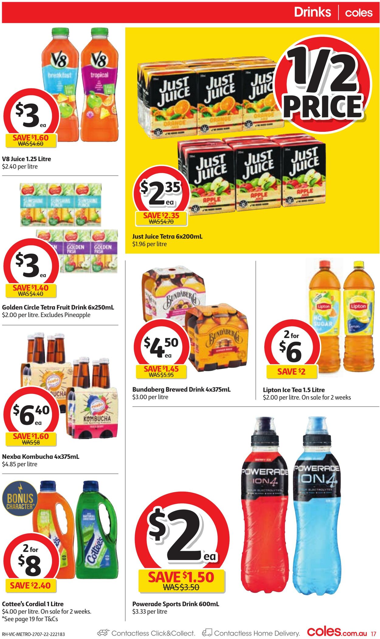 Catalogue Coles 27.07.2022 - 02.08.2022