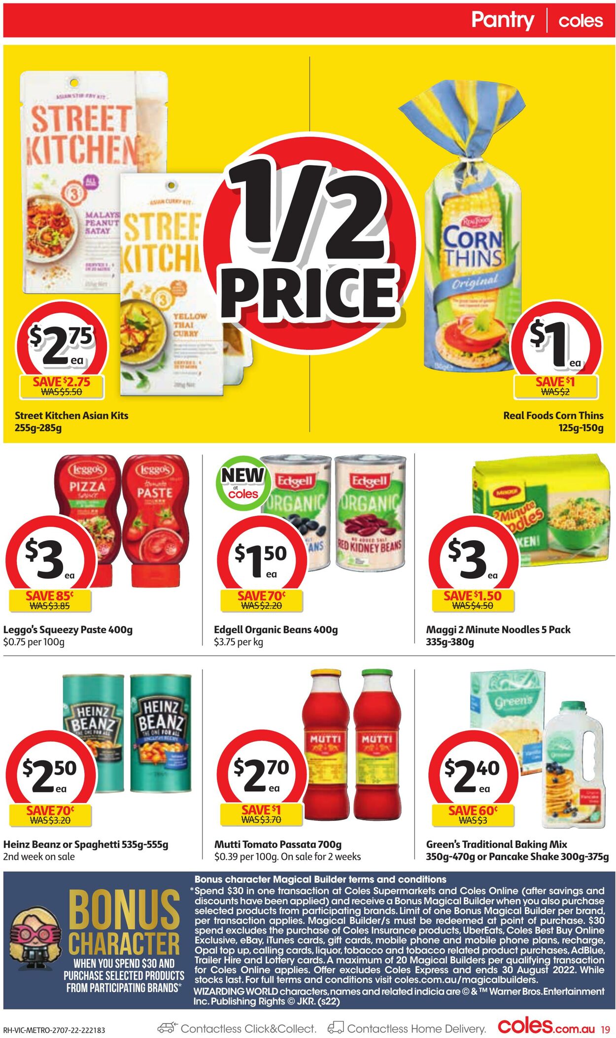 Catalogue Coles 27.07.2022 - 02.08.2022