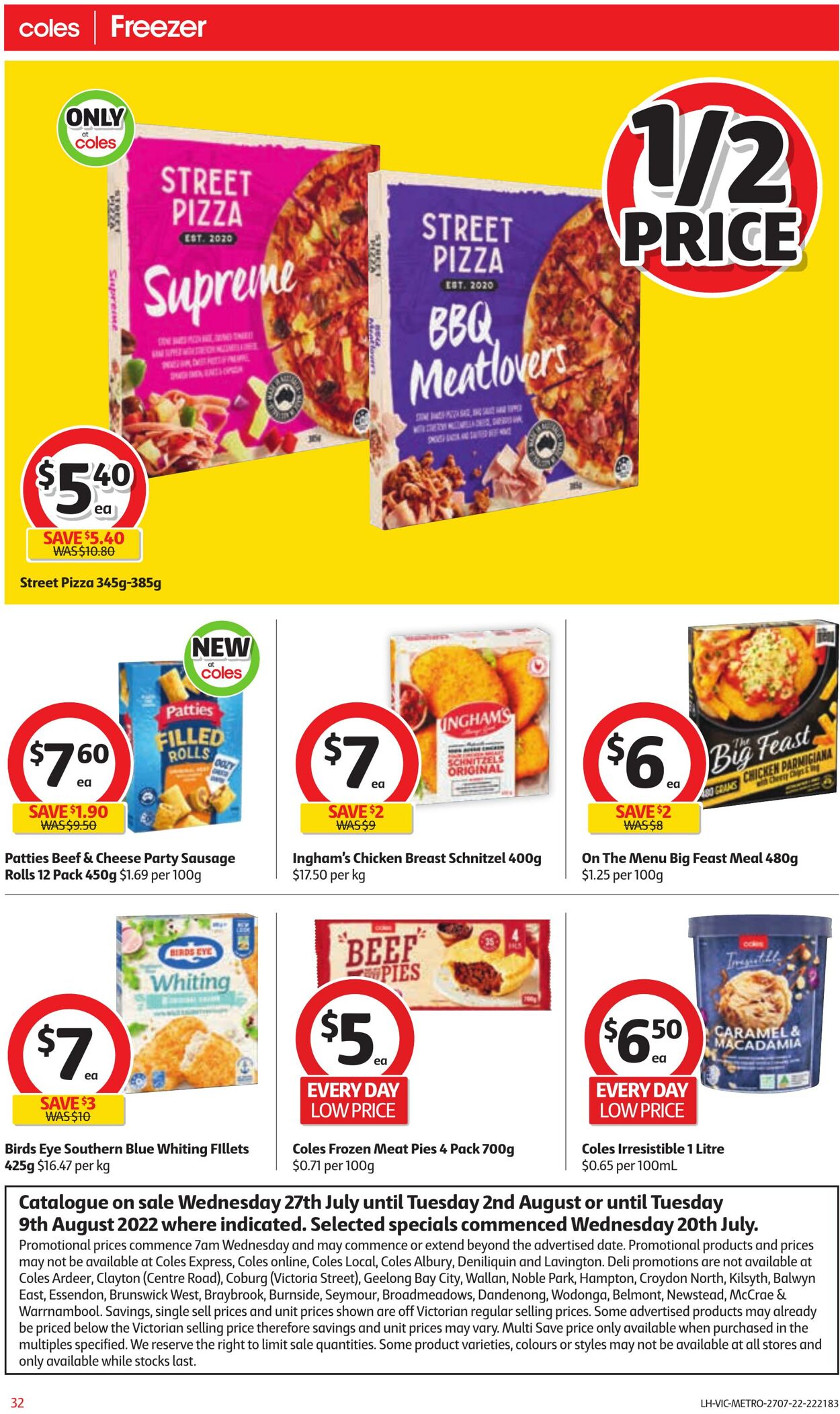 Catalogue Coles 27.07.2022 - 02.08.2022