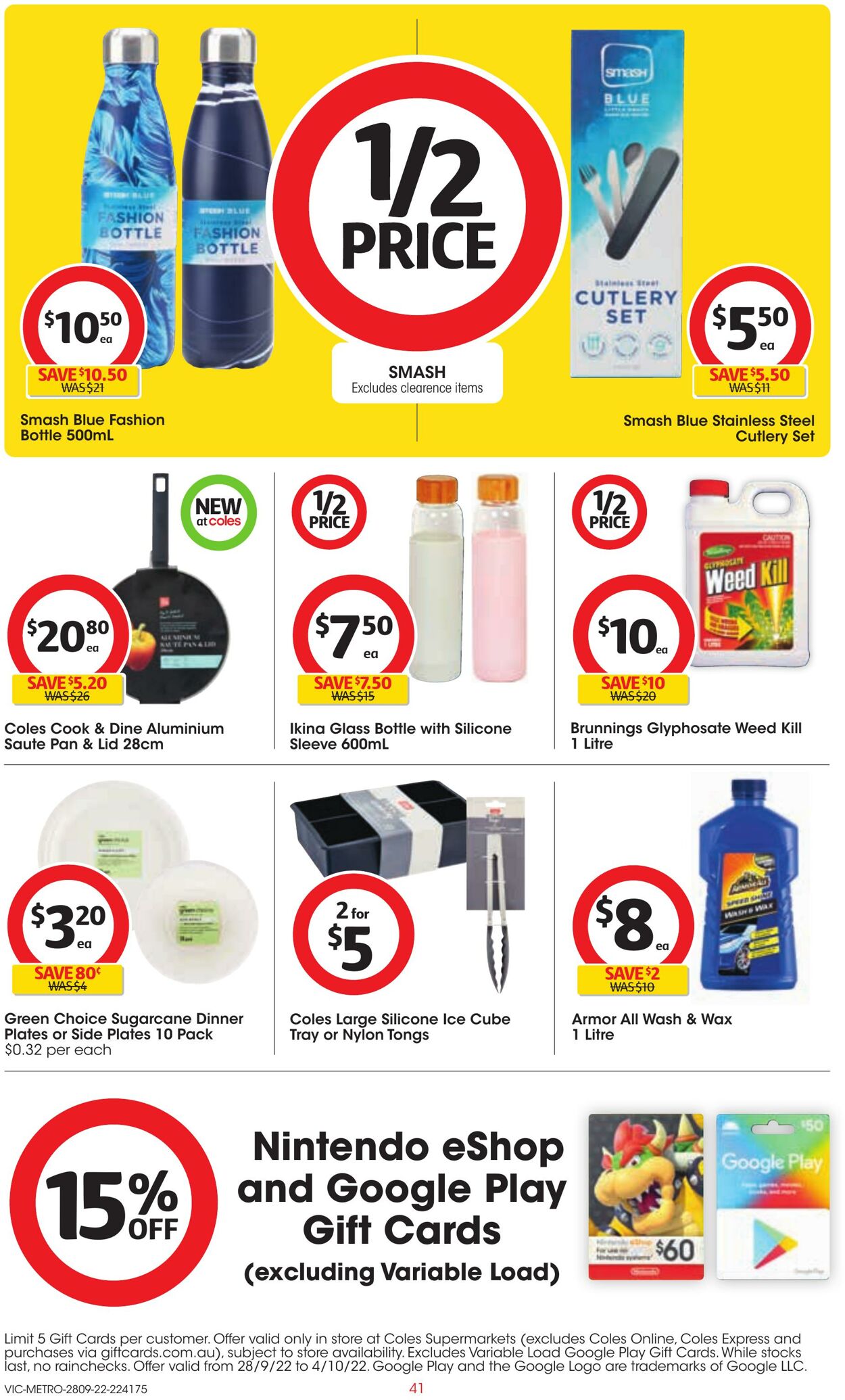 Catalogue Coles 28.09.2022 - 04.10.2022