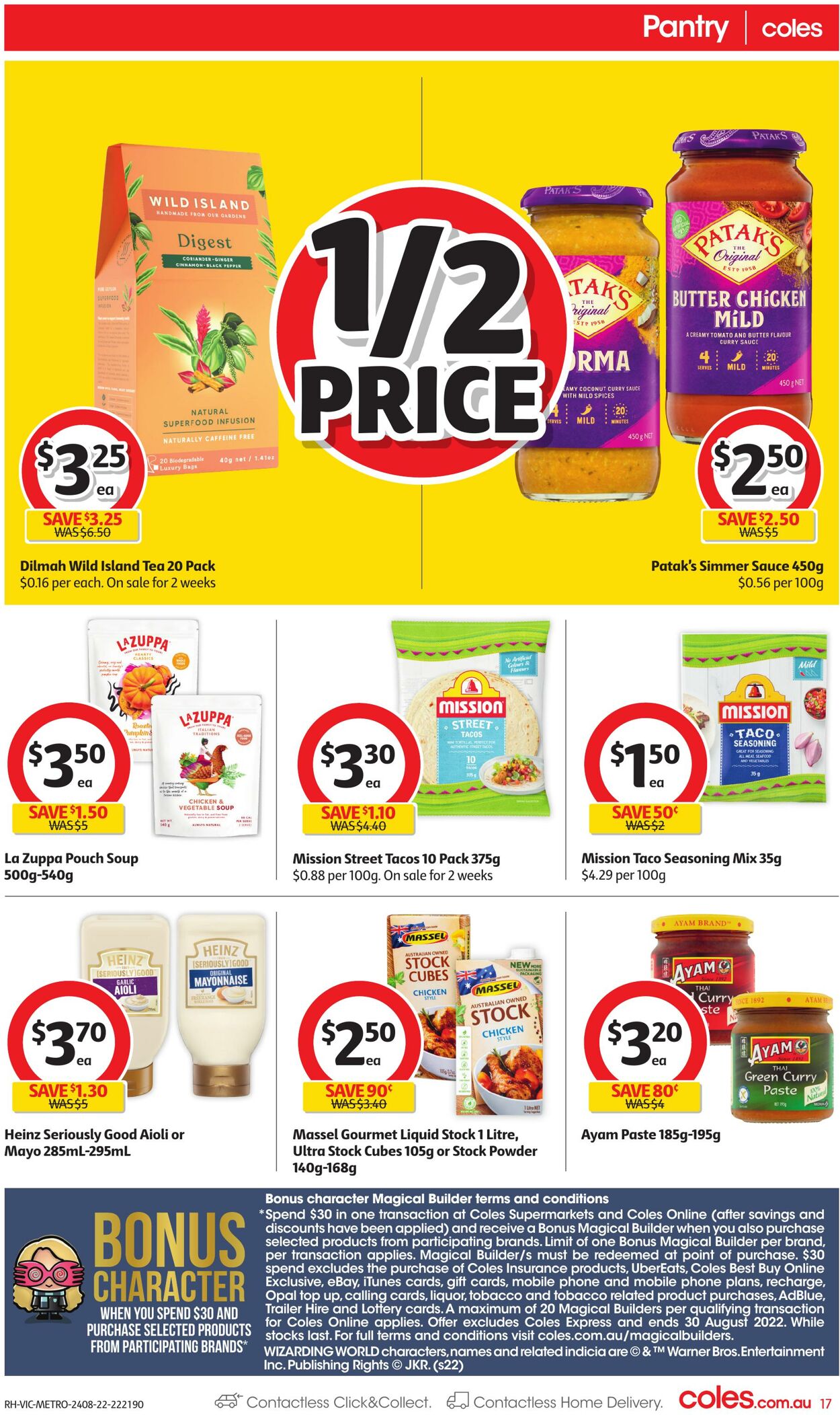 Catalogue Coles 24.08.2022 - 30.08.2022