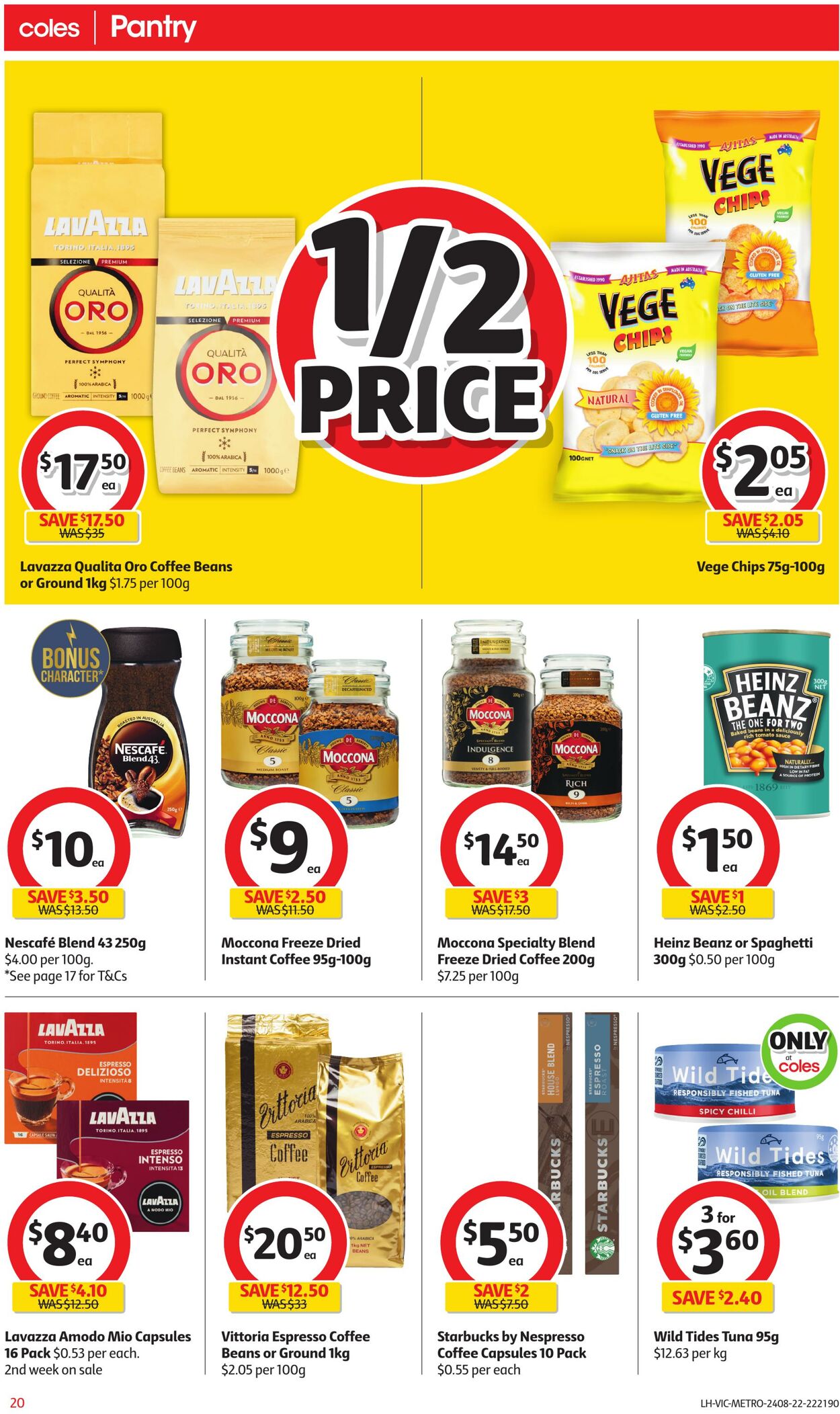 Catalogue Coles 24.08.2022 - 30.08.2022