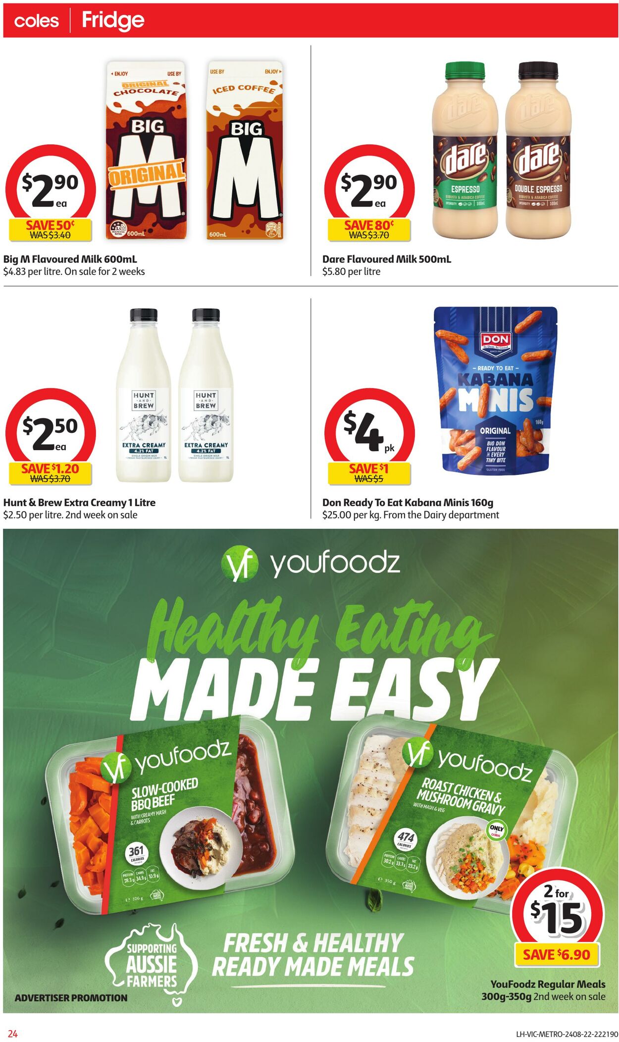 Catalogue Coles 24.08.2022 - 30.08.2022