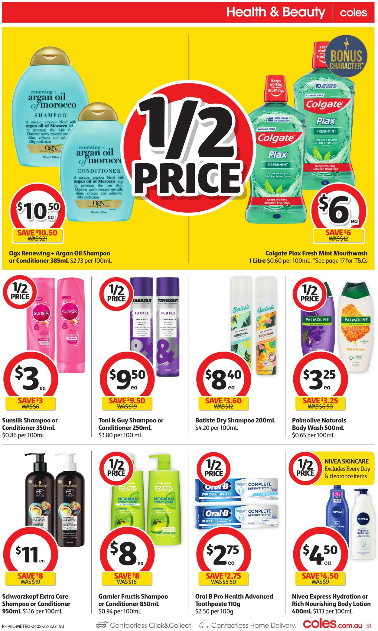 Catalogue Coles 24.08.2022 - 30.08.2022