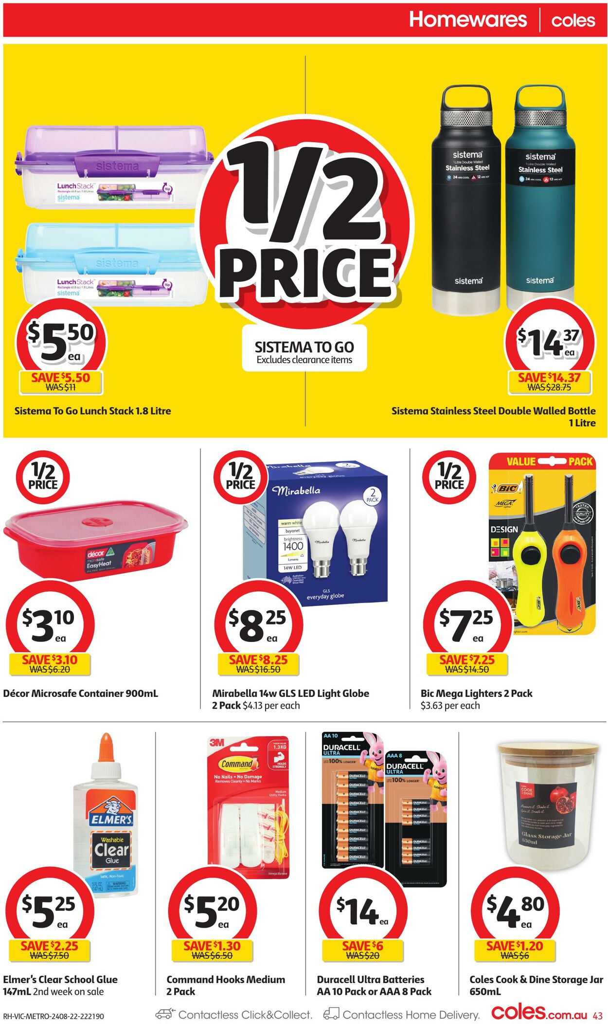 Catalogue Coles 24.08.2022 - 30.08.2022