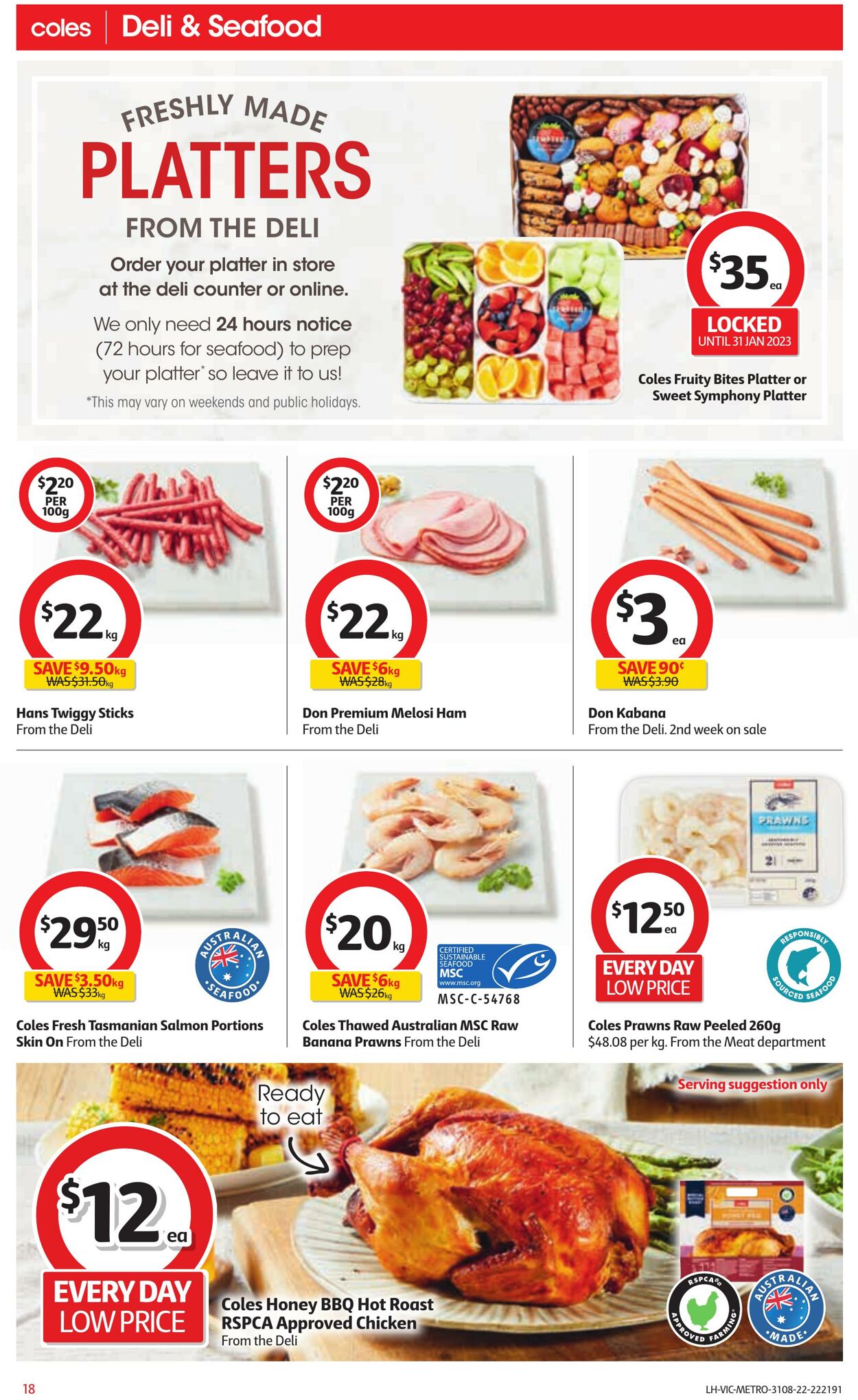 Catalogue Coles 31.08.2022 - 06.09.2022