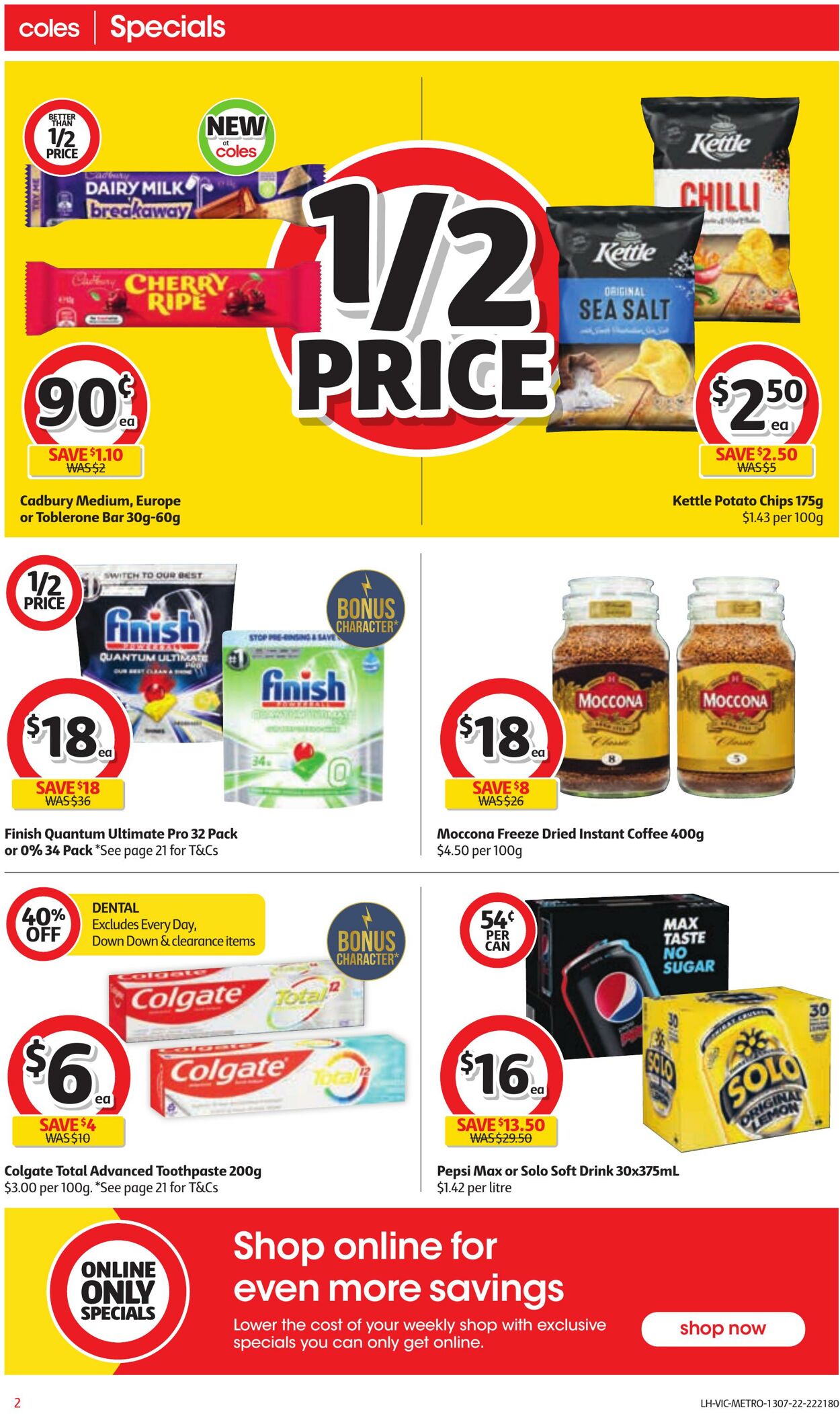 Catalogue Coles 13.07.2022 - 19.07.2022