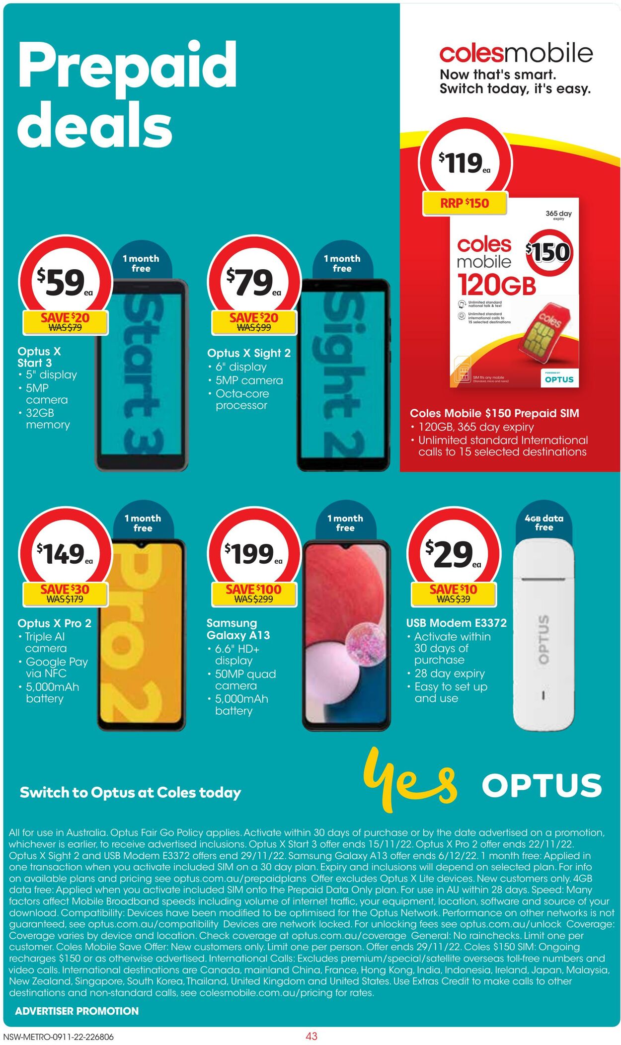 Catalogue Coles 09.11.2022 - 15.11.2022