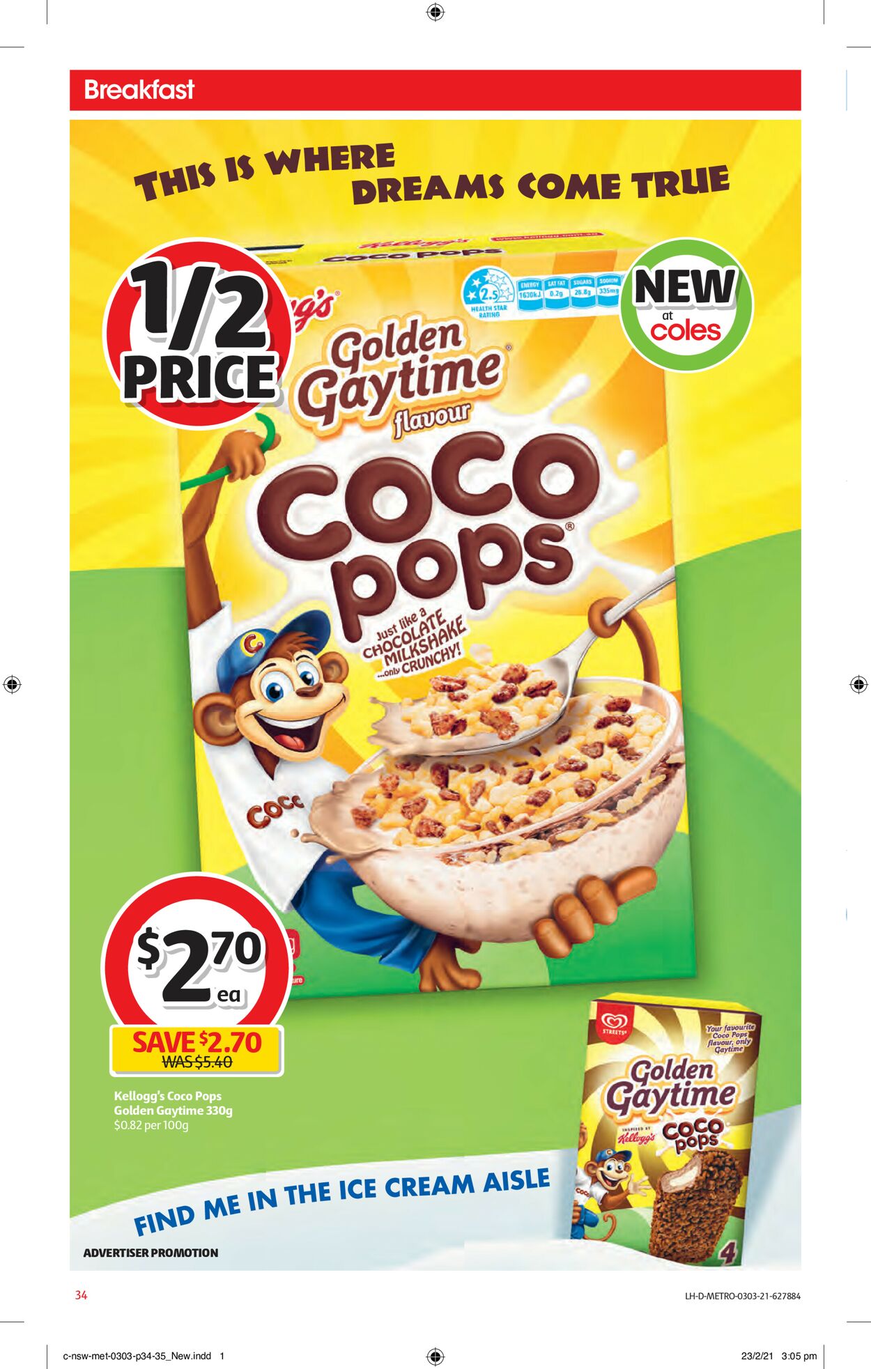 Catalogue Coles 03.03.2021 - 09.03.2021