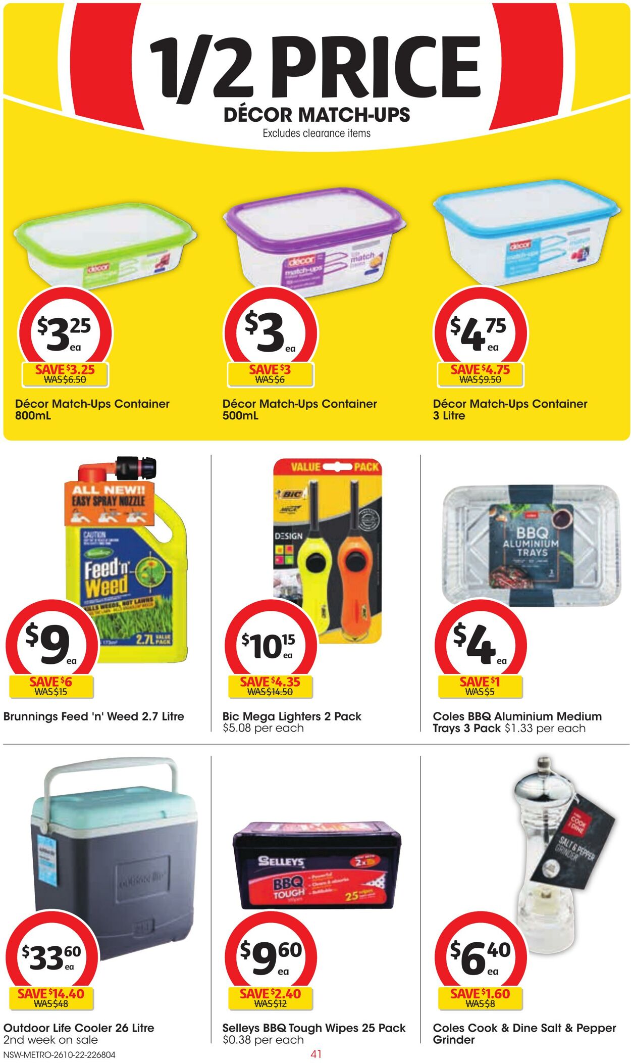 Catalogue Coles 26.10.2022 - 01.11.2022