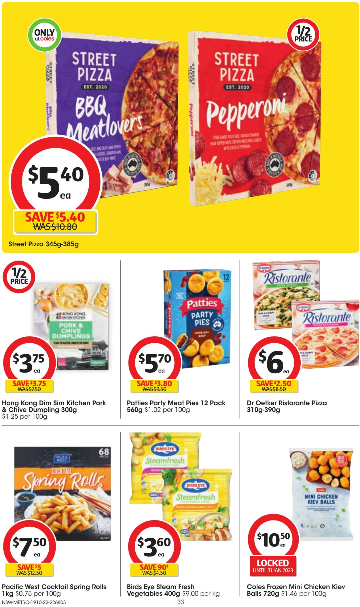 Catalogue Coles 19.10.2022 - 25.10.2022