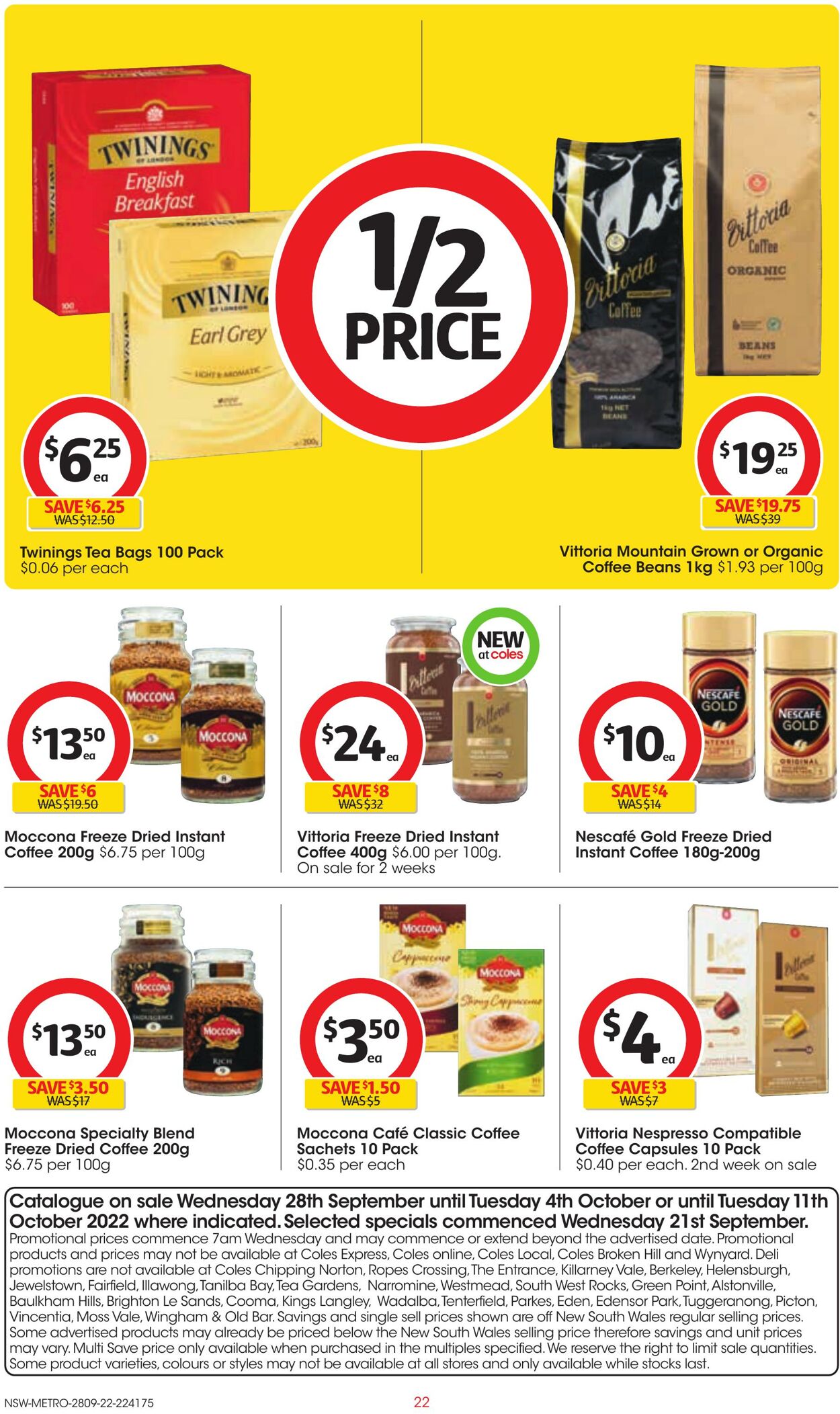 Catalogue Coles 28.09.2022 - 04.10.2022