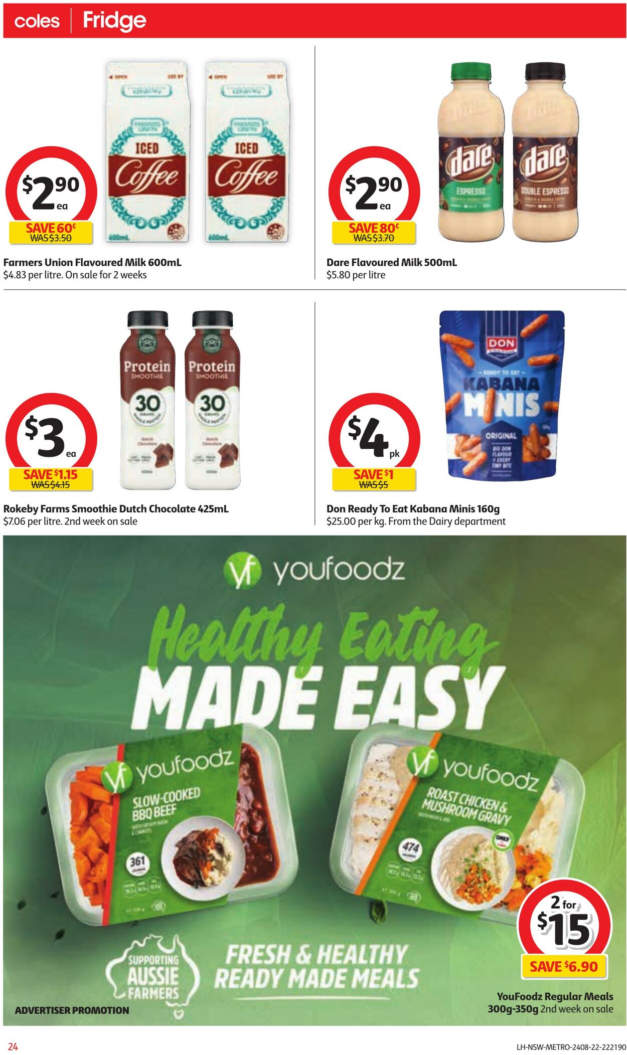 Catalogue Coles 24.08.2022 - 30.08.2022