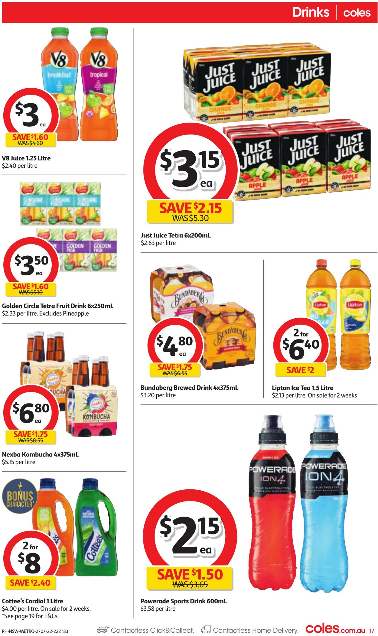 Catalogue Coles 27.07.2022 - 02.08.2022