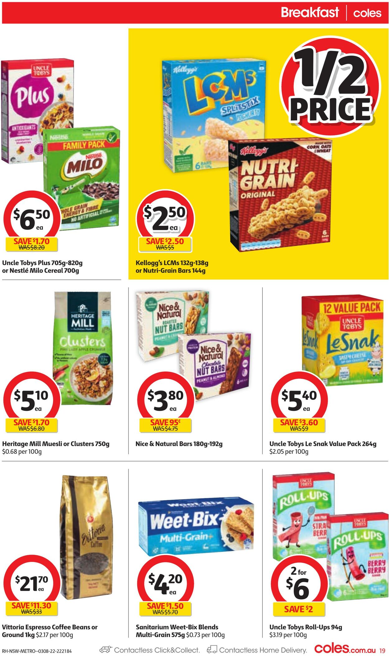 Catalogue Coles 03.08.2022 - 09.08.2022