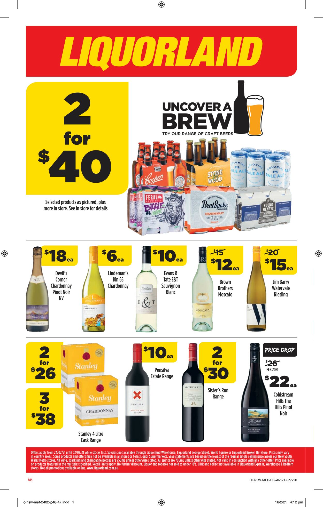 Catalogue Coles 24.02.2021 - 02.03.2021