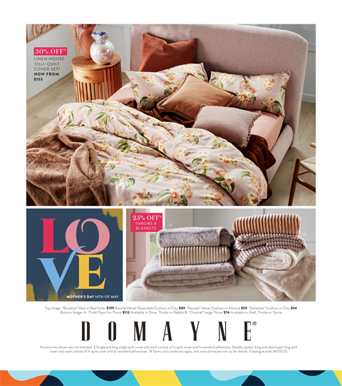 Catalogue Domayne 28.04.2023 - 14.05.2023