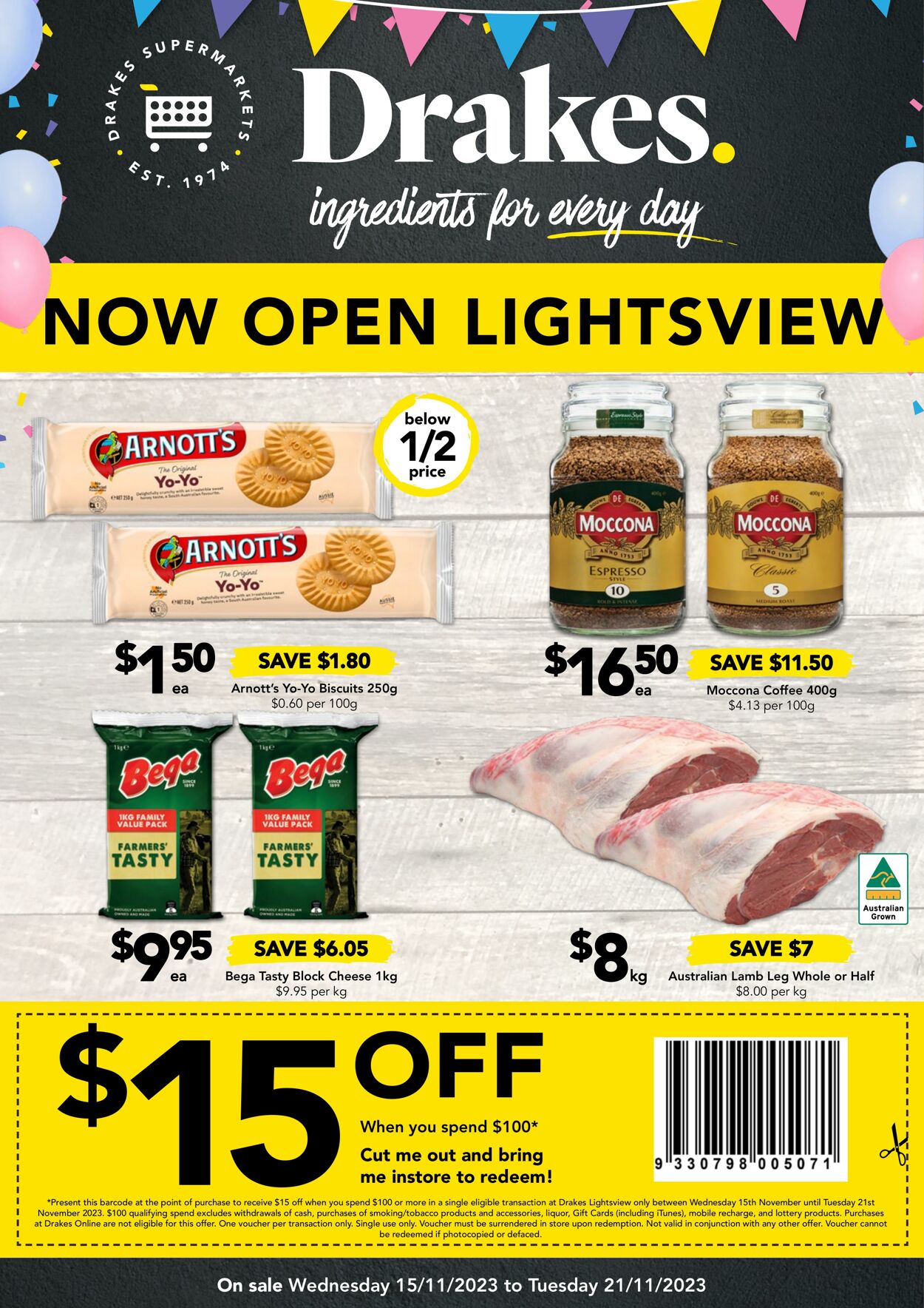 Catalogue Drakes Supermarkets 15.11.2023 - 21.11.2023