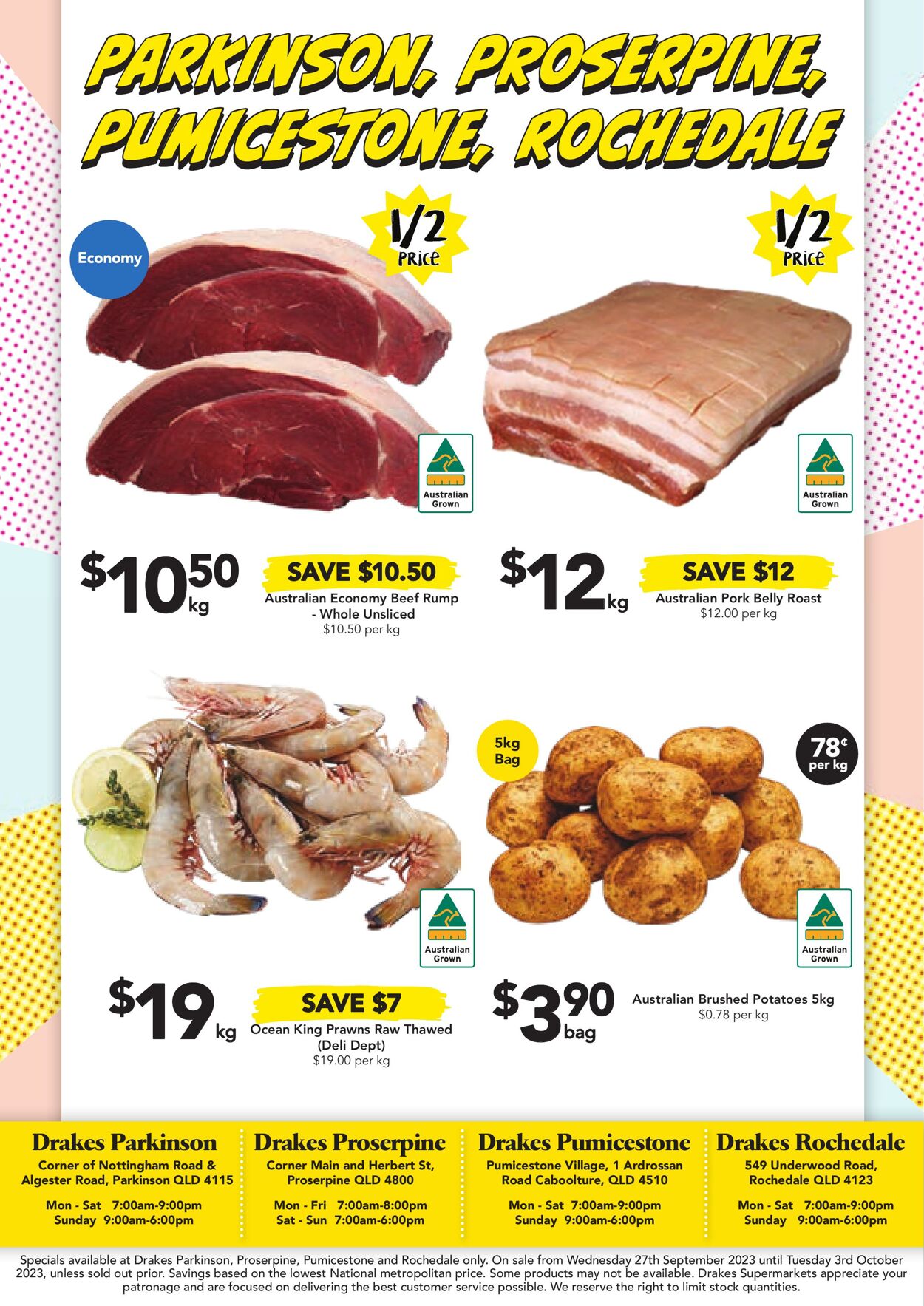 Catalogue Drakes Supermarkets 27.09.2023 - 03.10.2023