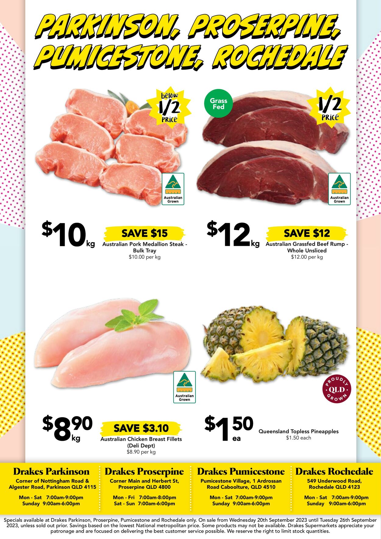 Catalogue Drakes Supermarkets 20.09.2023 - 26.09.2023