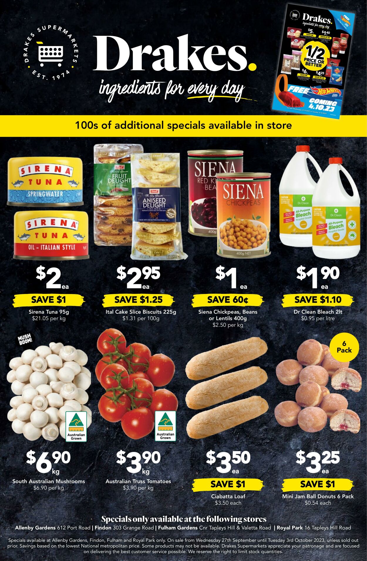 Catalogue Drakes Supermarkets 27.09.2023 - 03.10.2023