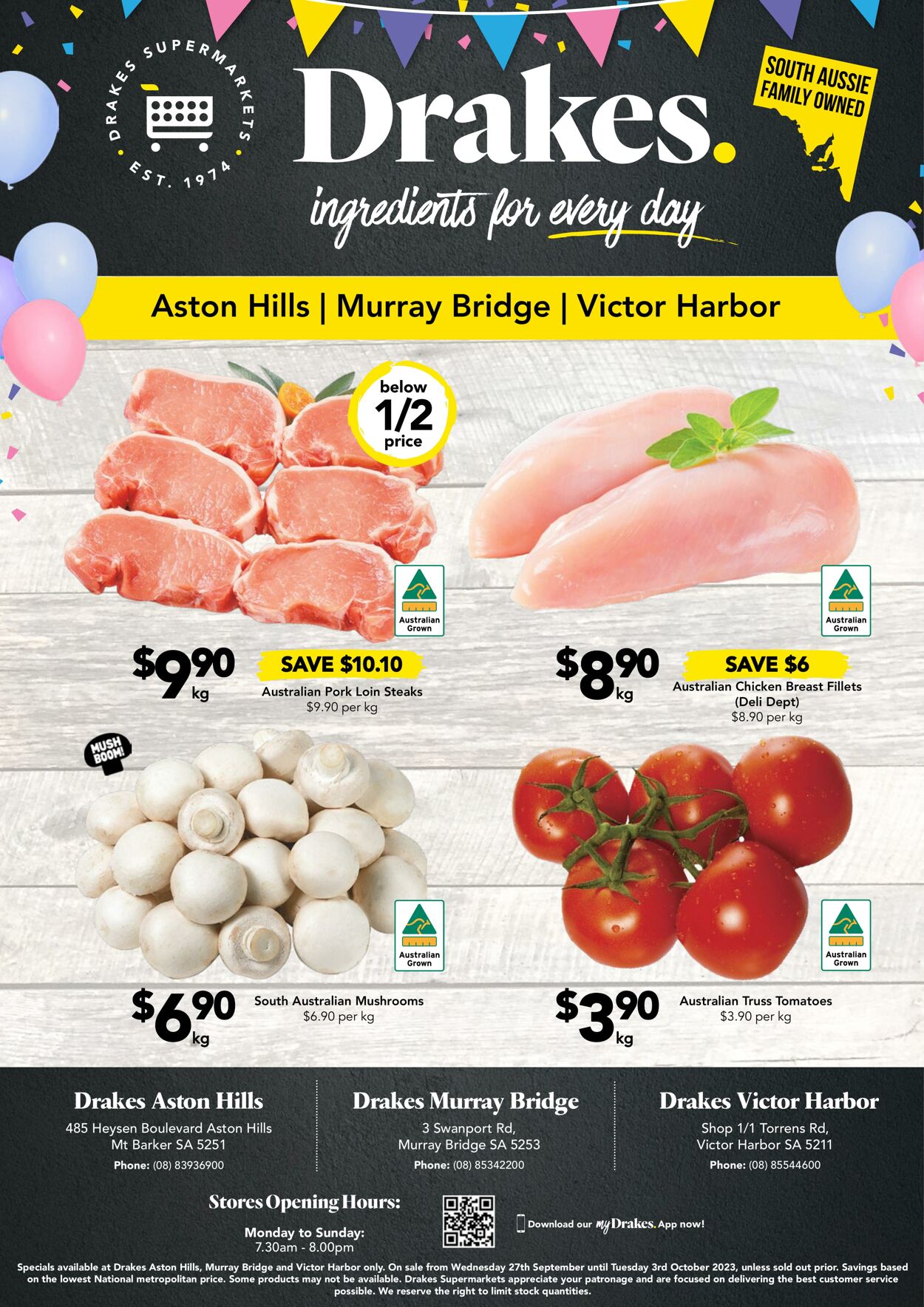 Catalogue Drakes Supermarkets 27.09.2023 - 03.10.2023