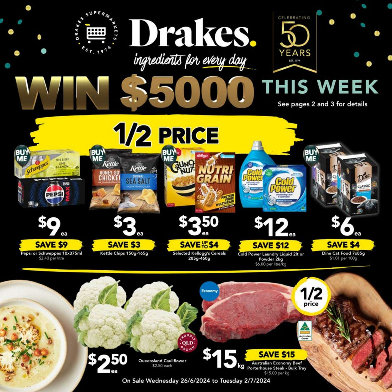 Catalogue Drakes Supermarkets 26.06.2024 - 02.07.2024