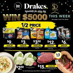 Catalogue Drakes Supermarkets 28.06.2023 - 04.07.2023