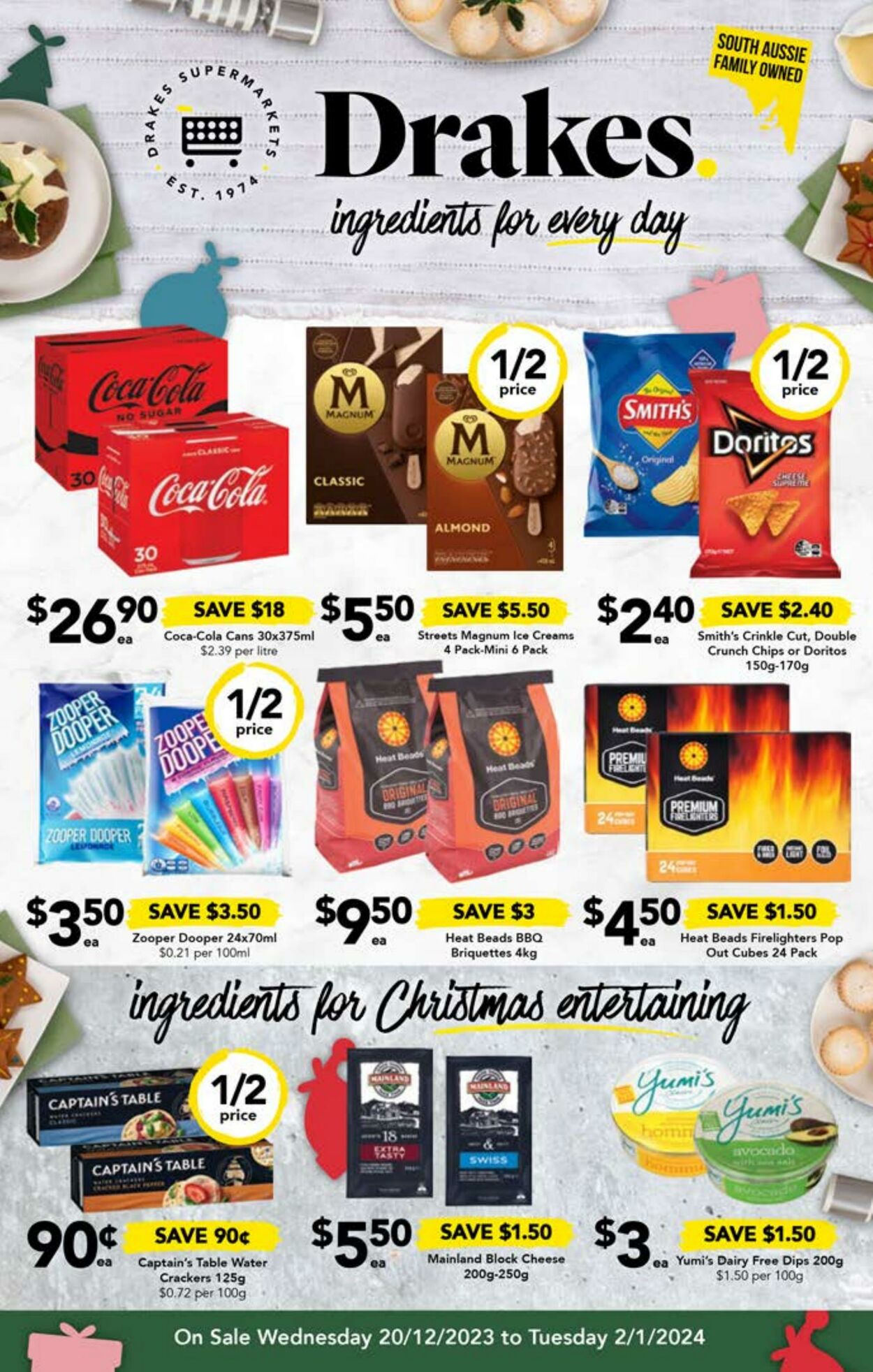 Catalogue Drakes Supermarkets 20.12.2023 - 02.01.2024