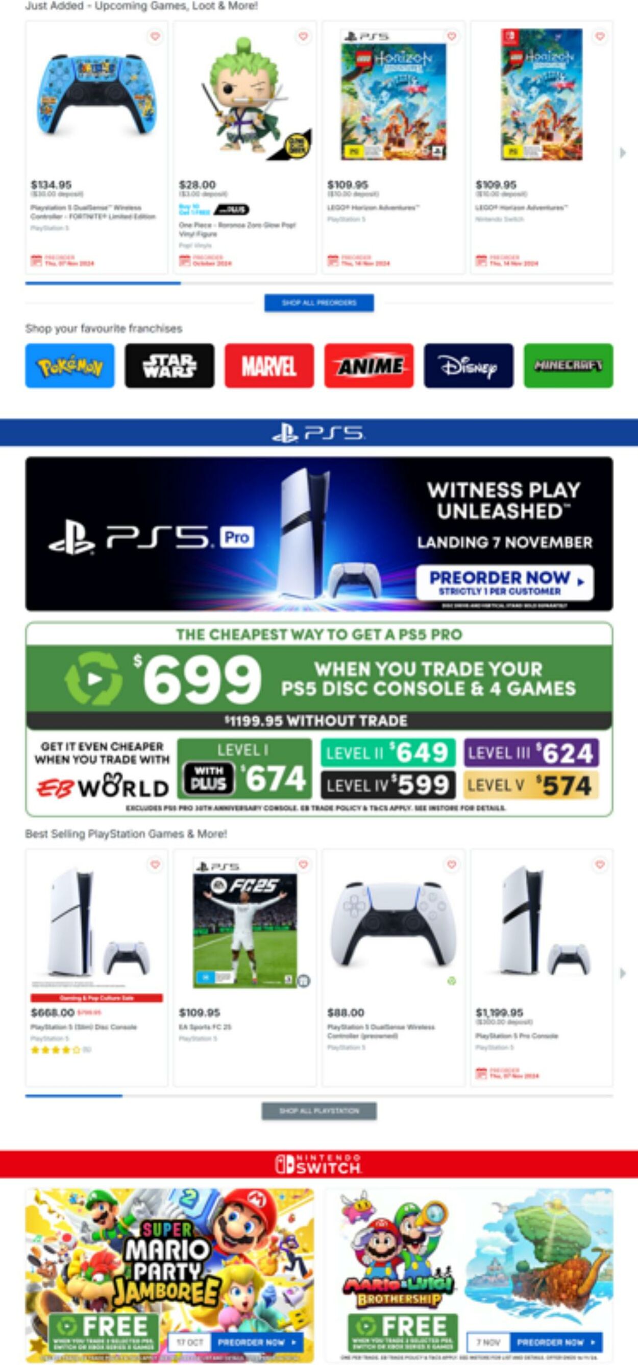 Catalogue EB Games 07.10.2024 - 10.11.2024