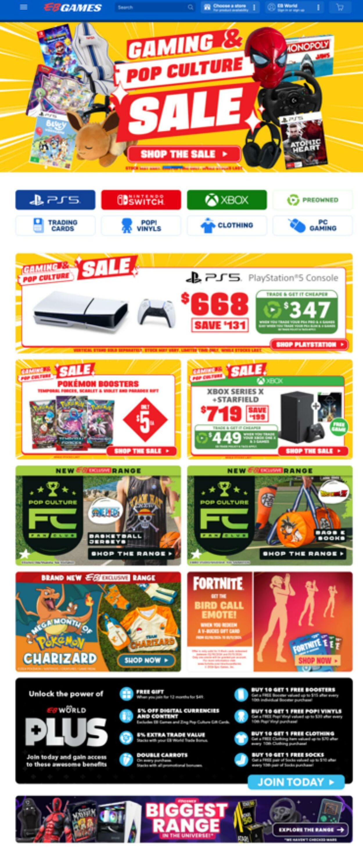 EB Games Promotional catalogues