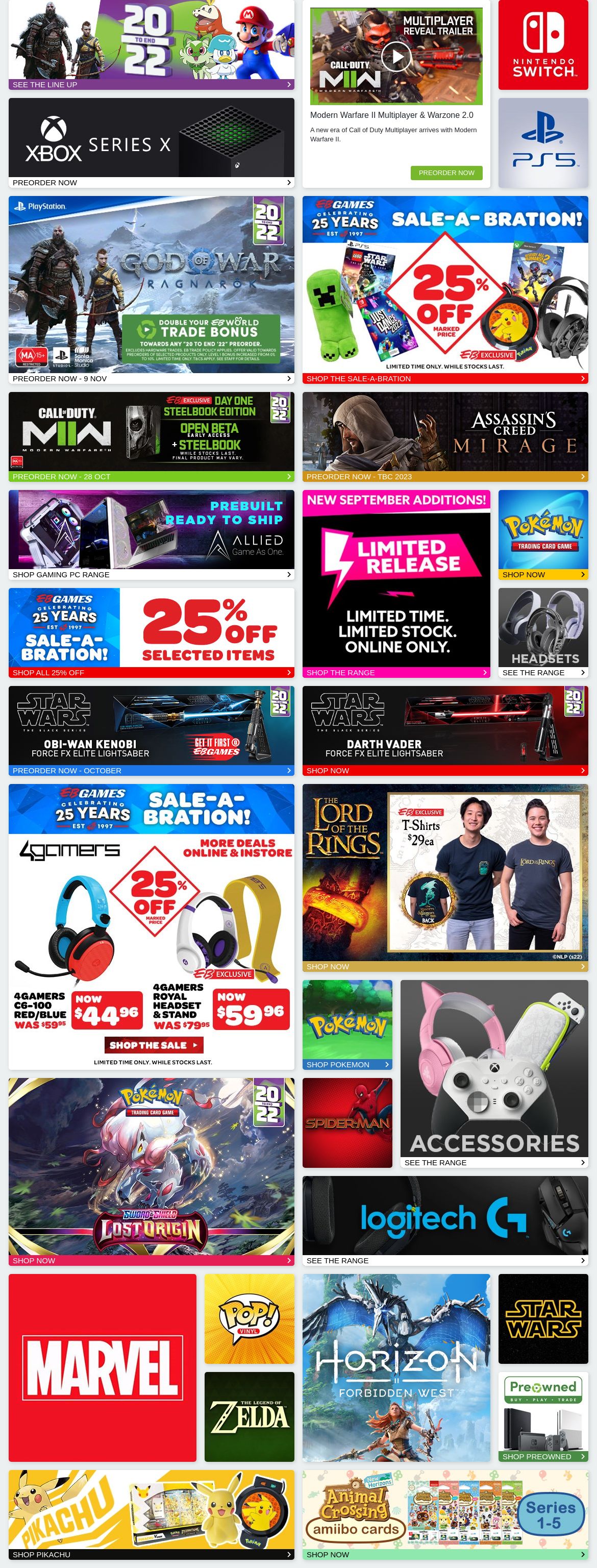 Catalogue EB Games 16.09.2022 - 30.09.2022