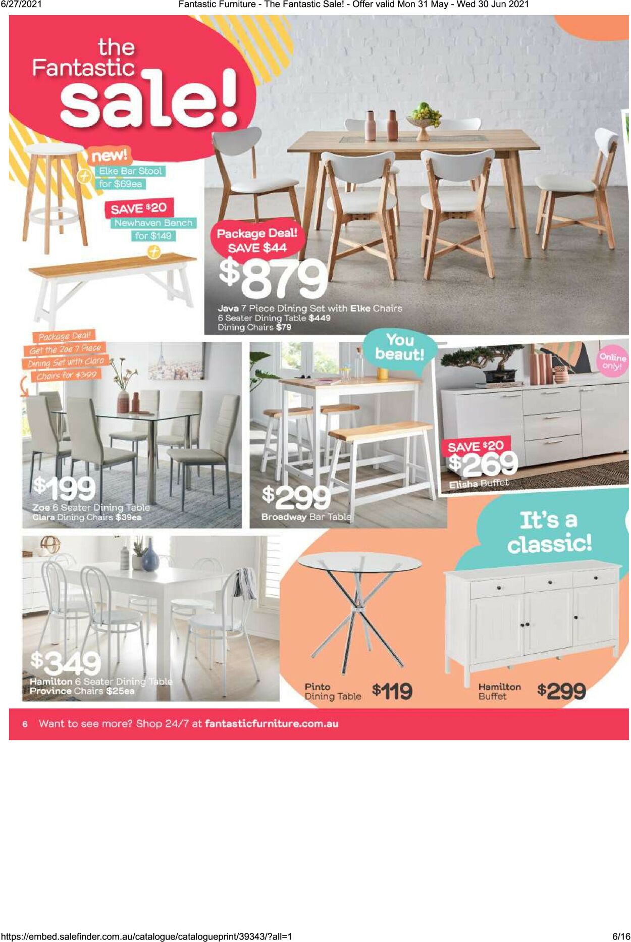 Catalogue Fantastic Furniture 31.05.2021 - 30.06.2021