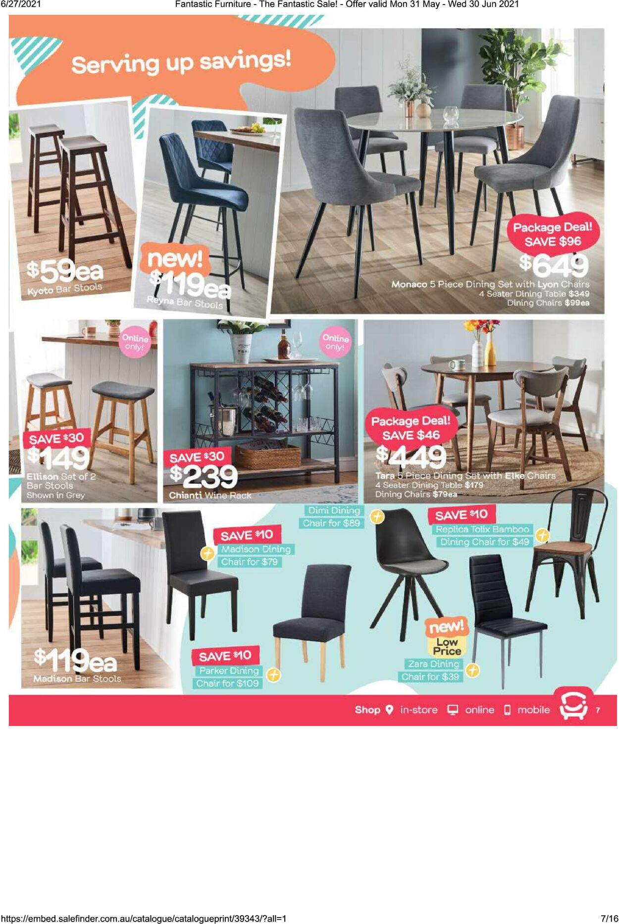 Catalogue Fantastic Furniture 31.05.2021 - 30.06.2021