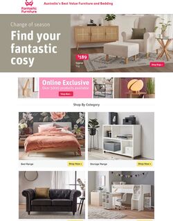 Catalogue Fantastic Furniture 09.01.2023 - 18.01.2023