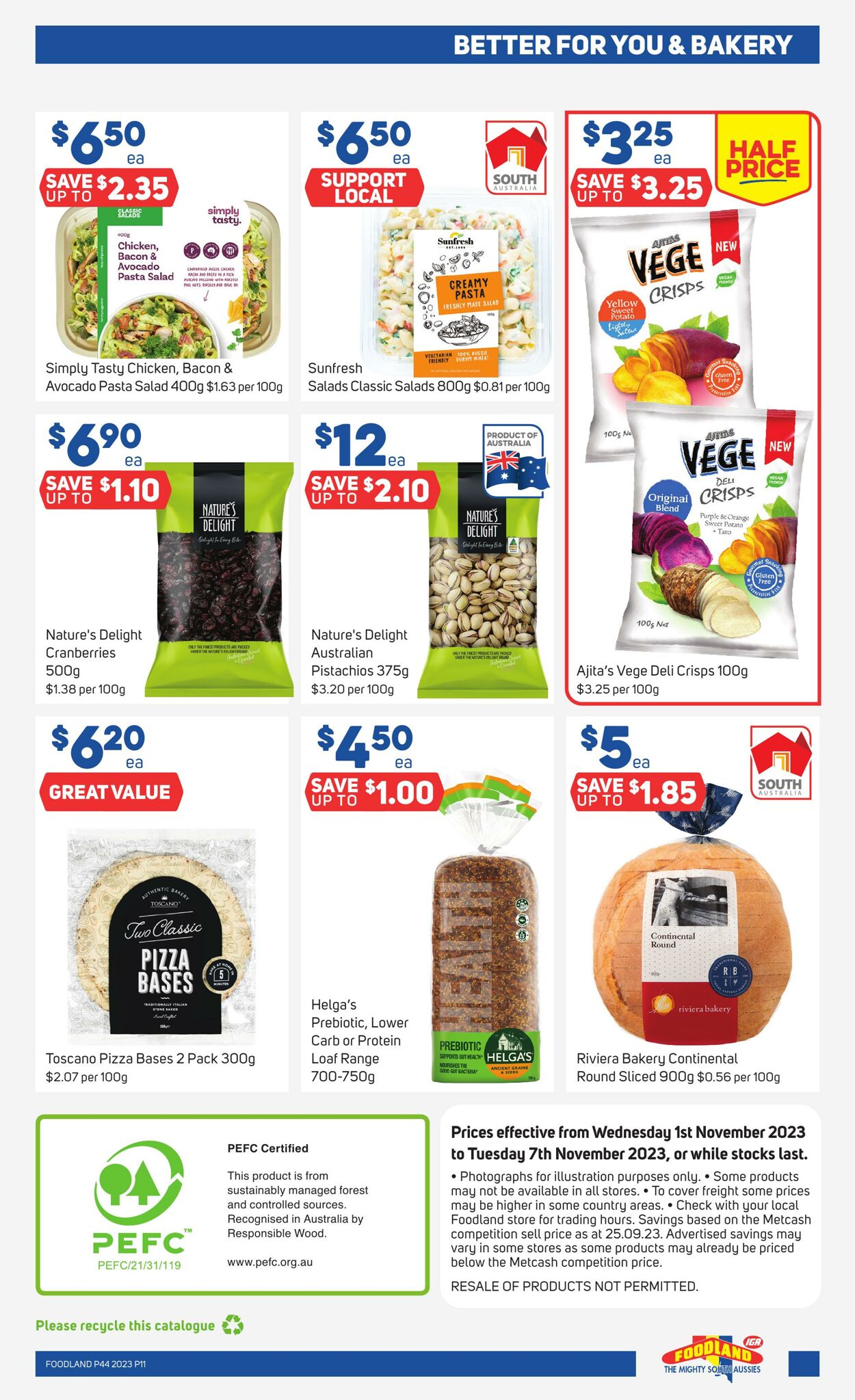 Catalogue Foodland 01.11.2023 - 07.11.2023