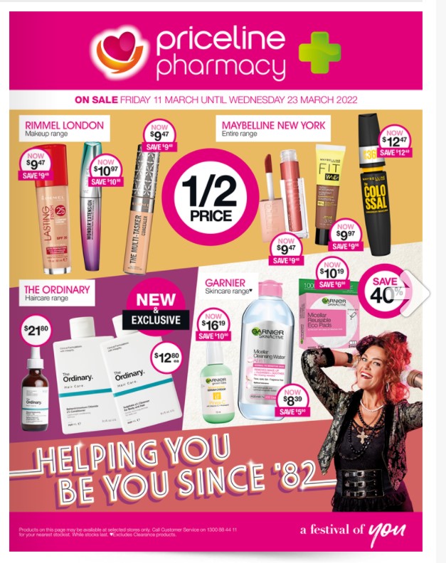 Catalogue Priceline Pharmacy 11.03.2022 - 23.03.2022