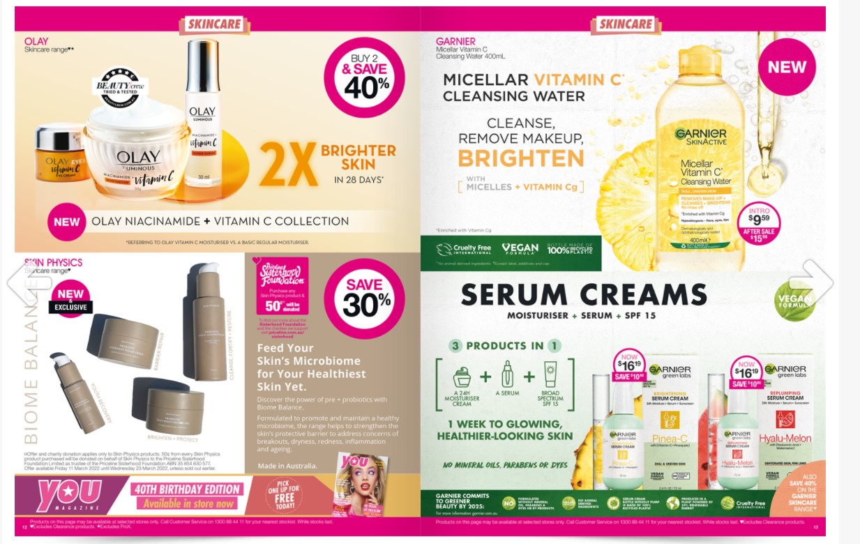 Catalogue Priceline Pharmacy 11.03.2022 - 23.03.2022