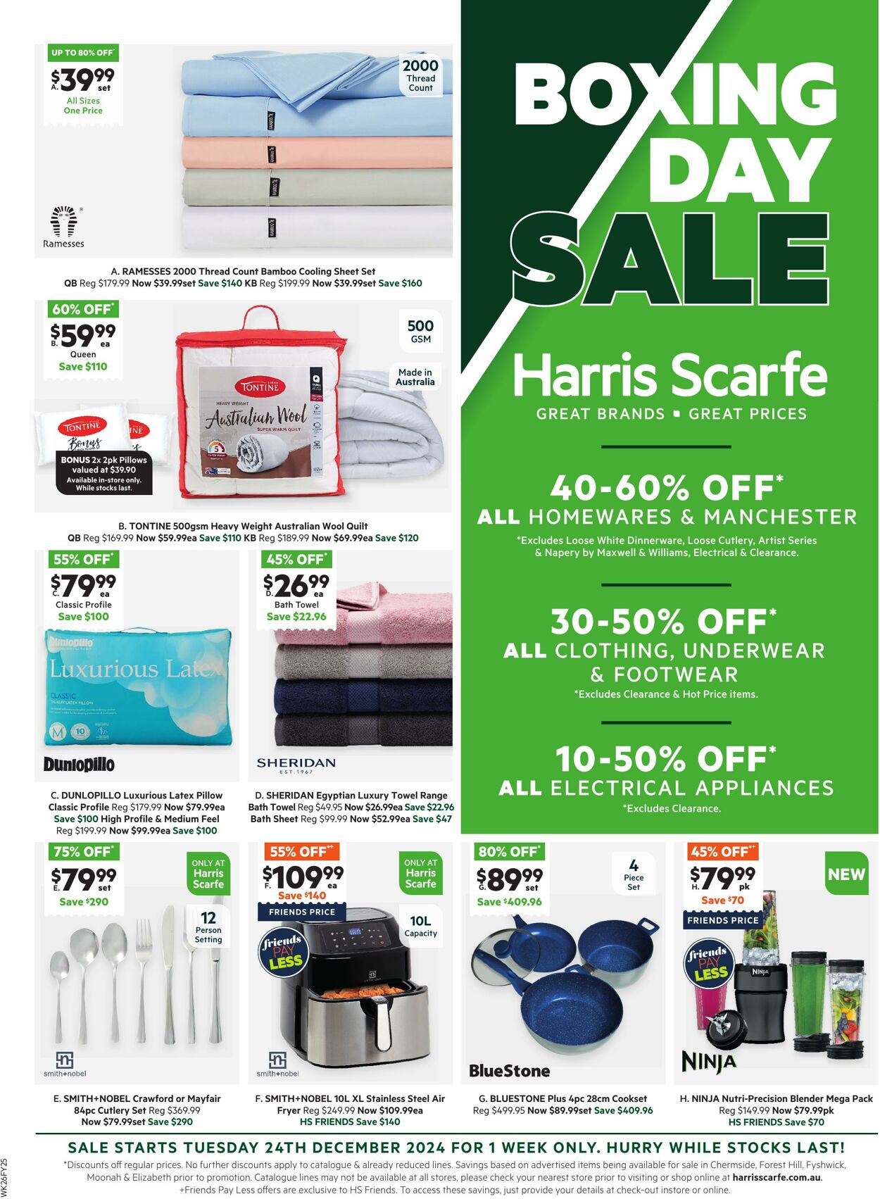 Catalogue Harris Scarfe 25.12.2024 - 05.01.2025