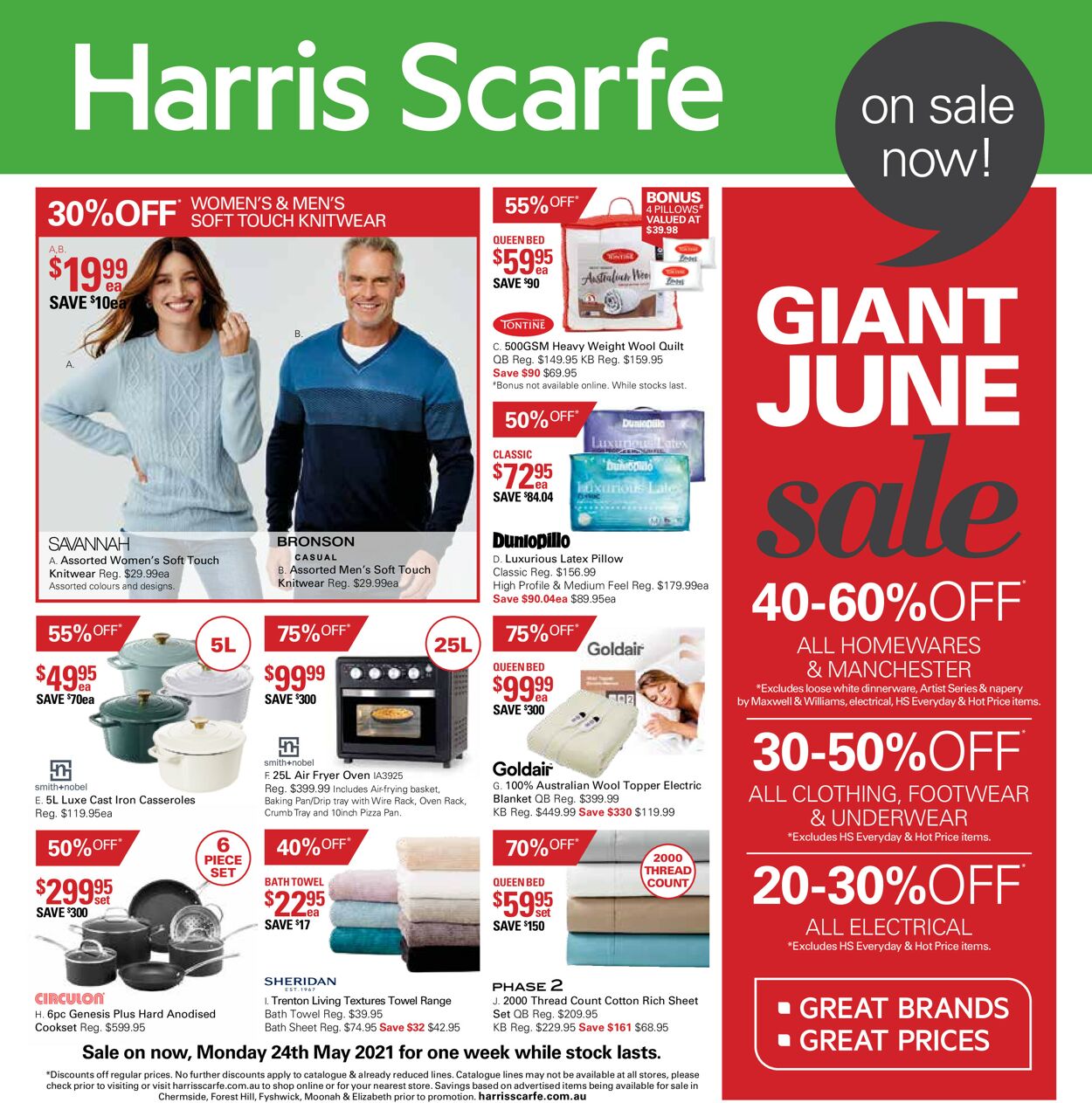 Catalogue Harris Scarfe 24.05.2021 - 30.05.2021