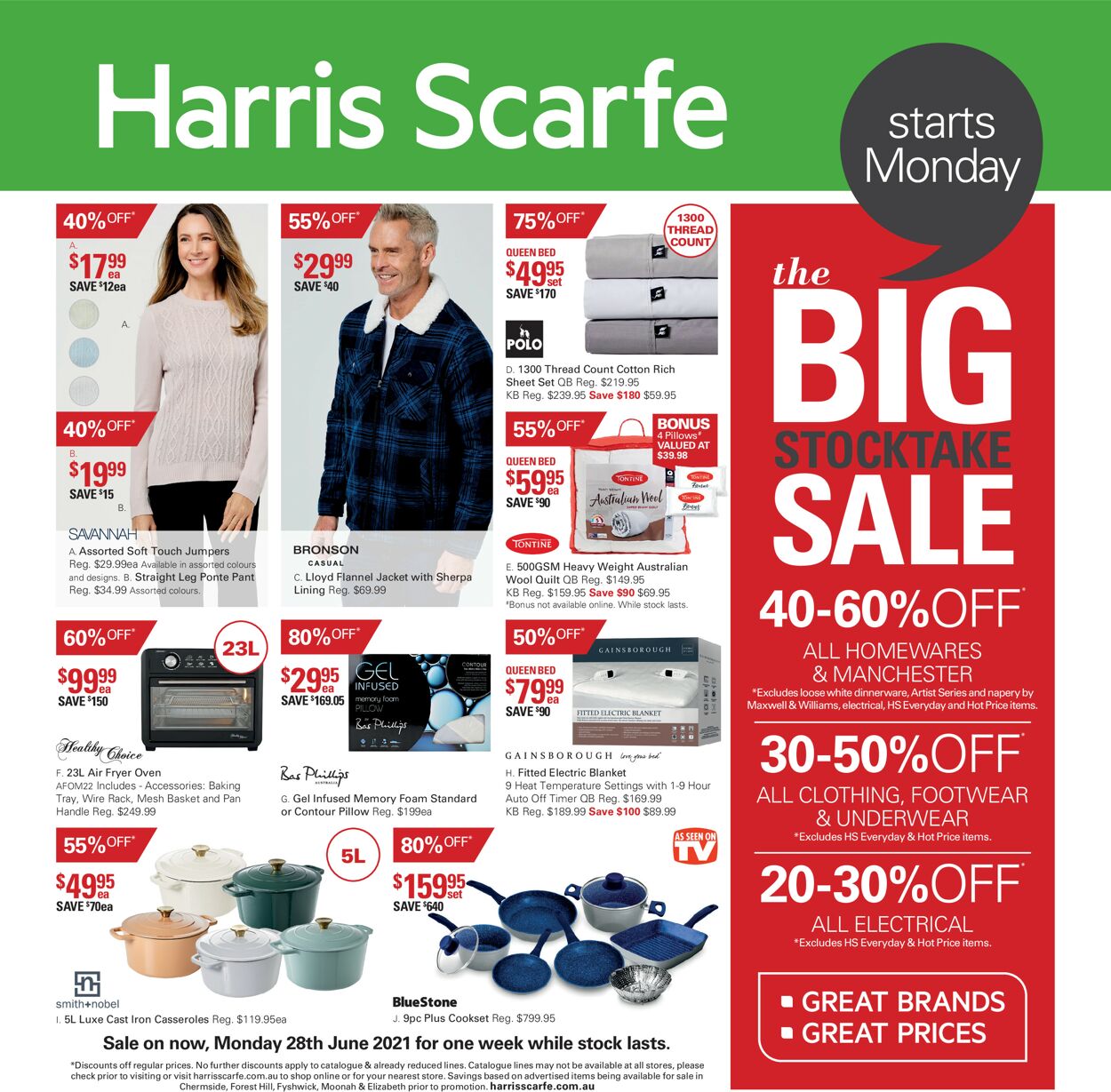 Catalogue Harris Scarfe 28.06.2021 - 04.07.2021