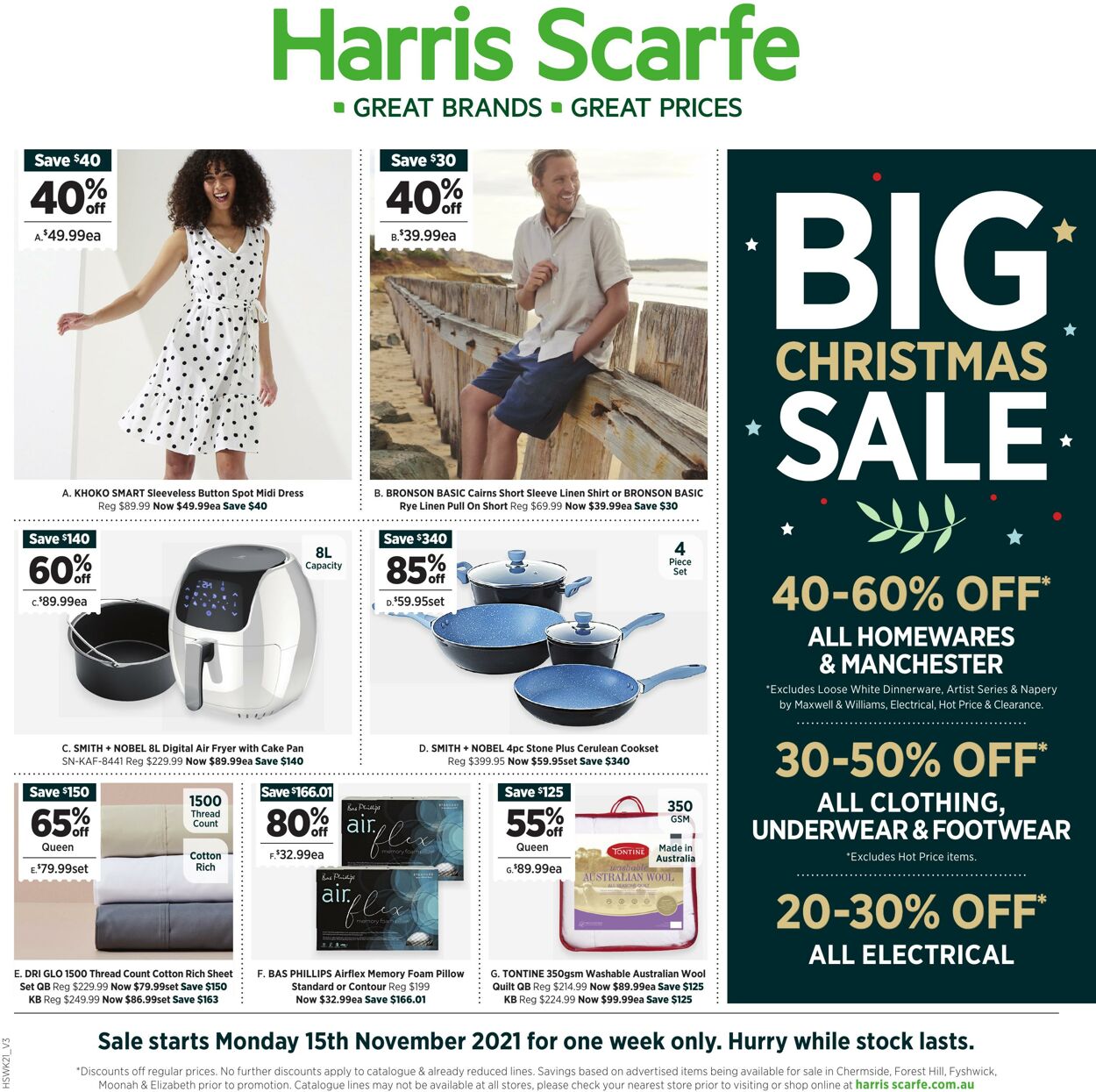 Catalogue Harris Scarfe 13.11.2021 - 21.11.2021