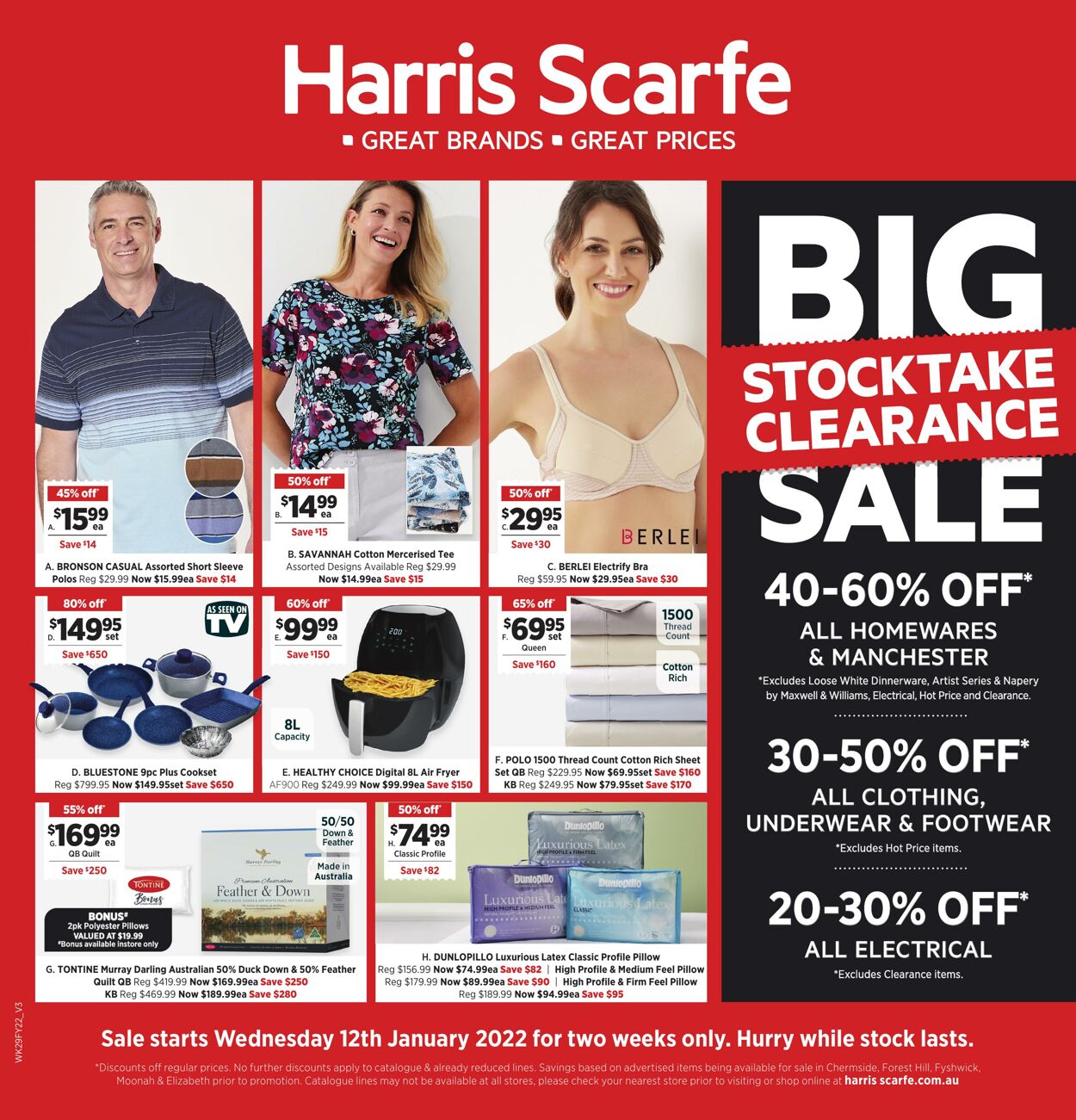 Catalogue Harris Scarfe 12.01.2022 - 01.02.2022