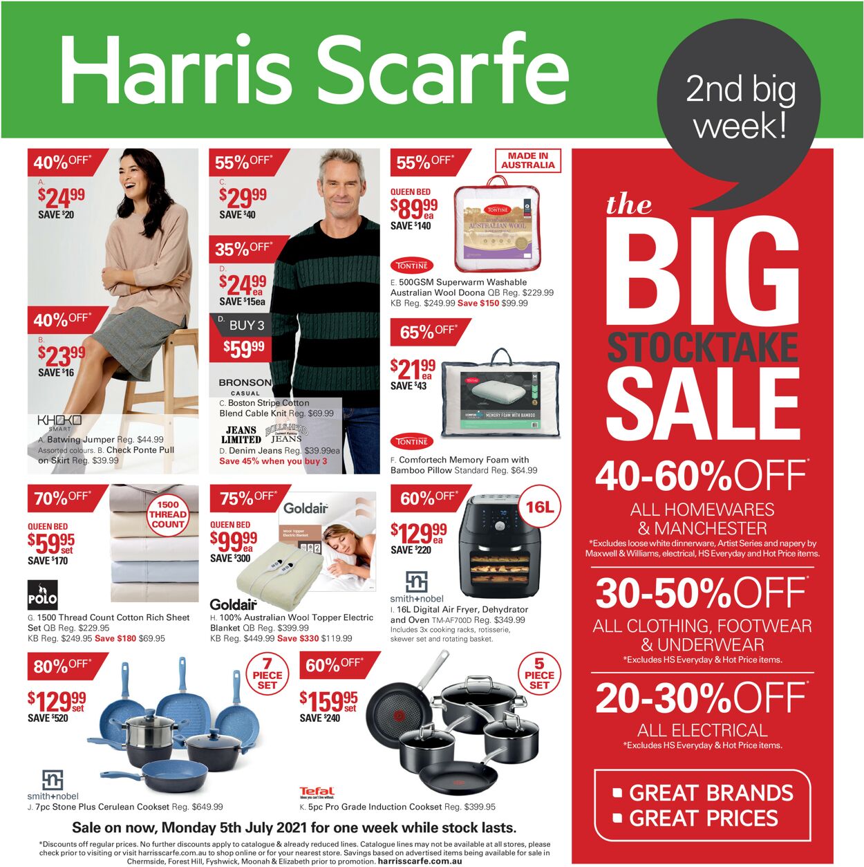 Catalogue Harris Scarfe 05.07.2021 - 11.07.2021