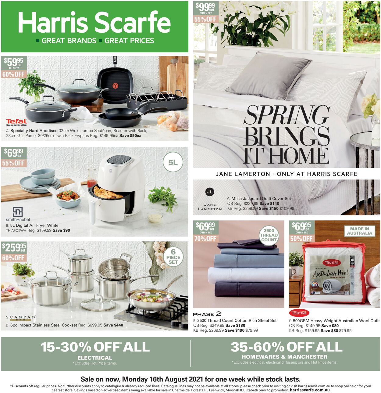 Catalogue Harris Scarfe 16.08.2021 - 23.08.2021